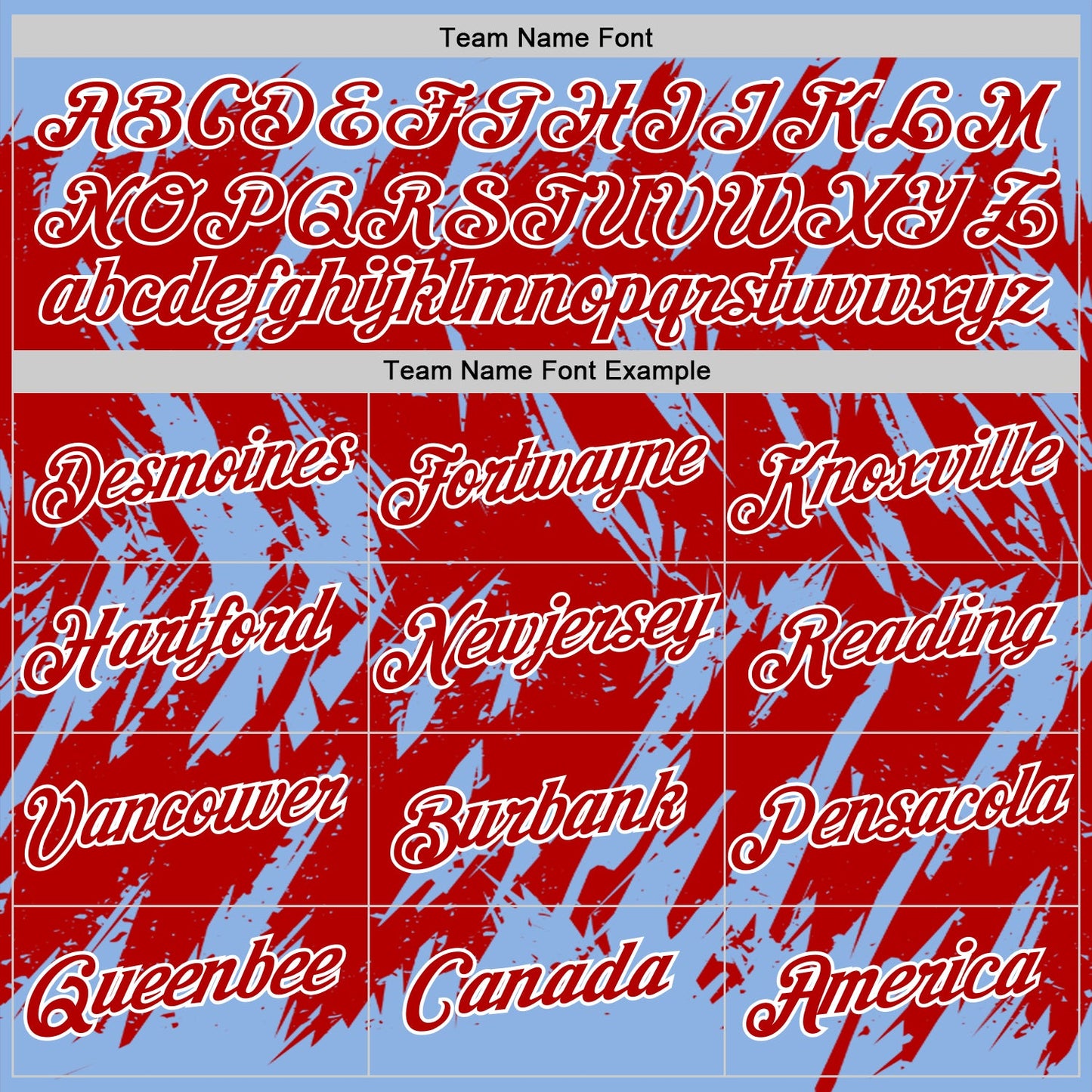 Custom Light Blue Red-White Torn Sharp Brush Stroke Splatter Performance T-Shirt