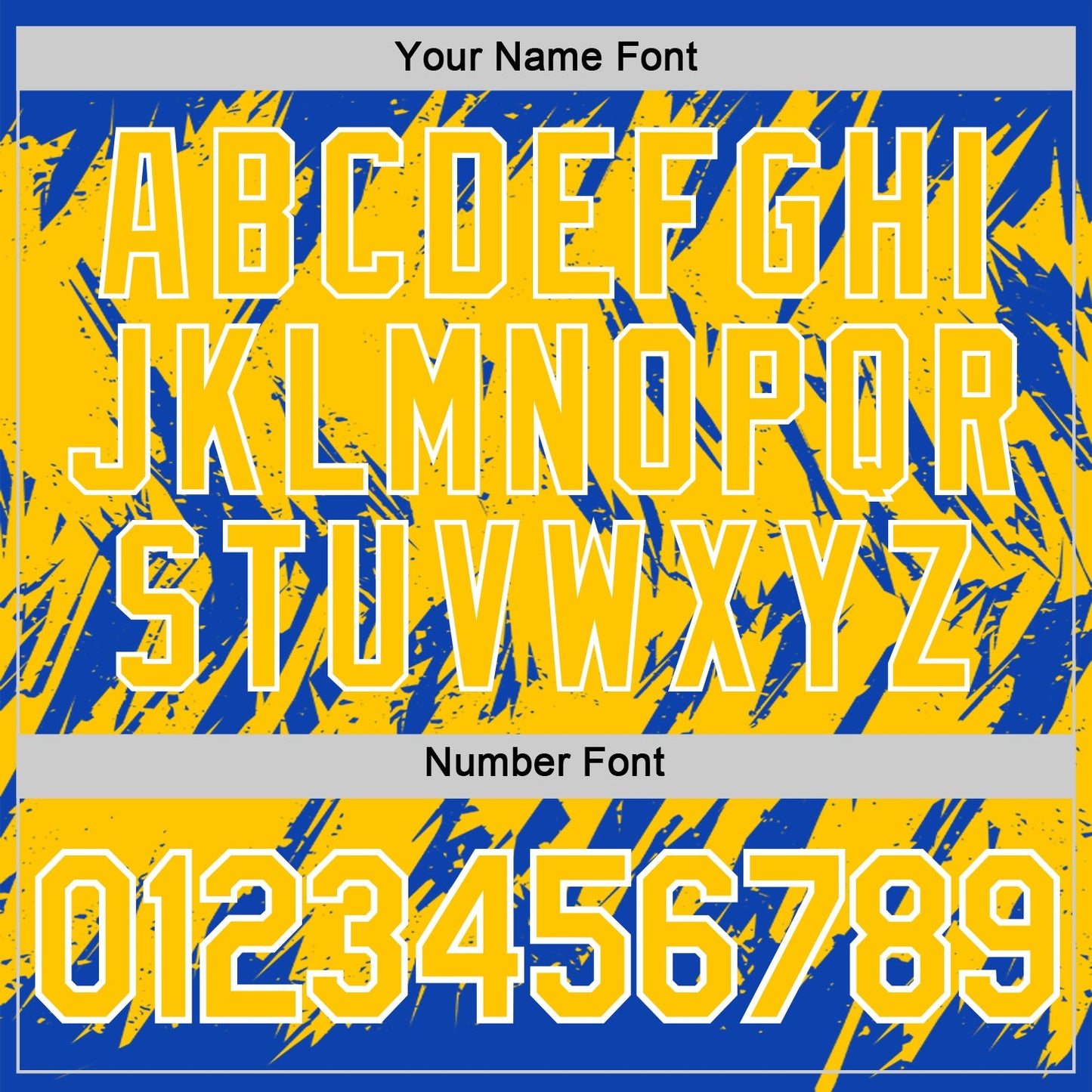 Custom Thunder Blue Yellow-White Torn Sharp Brush Stroke Splatter Performance T-Shirt