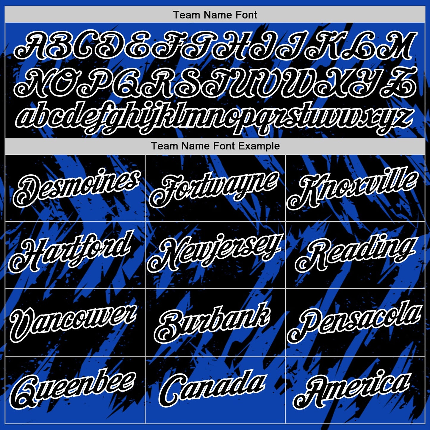 Custom Thunder Blue Black-White Torn Sharp Brush Stroke Splatter Performance T-Shirt