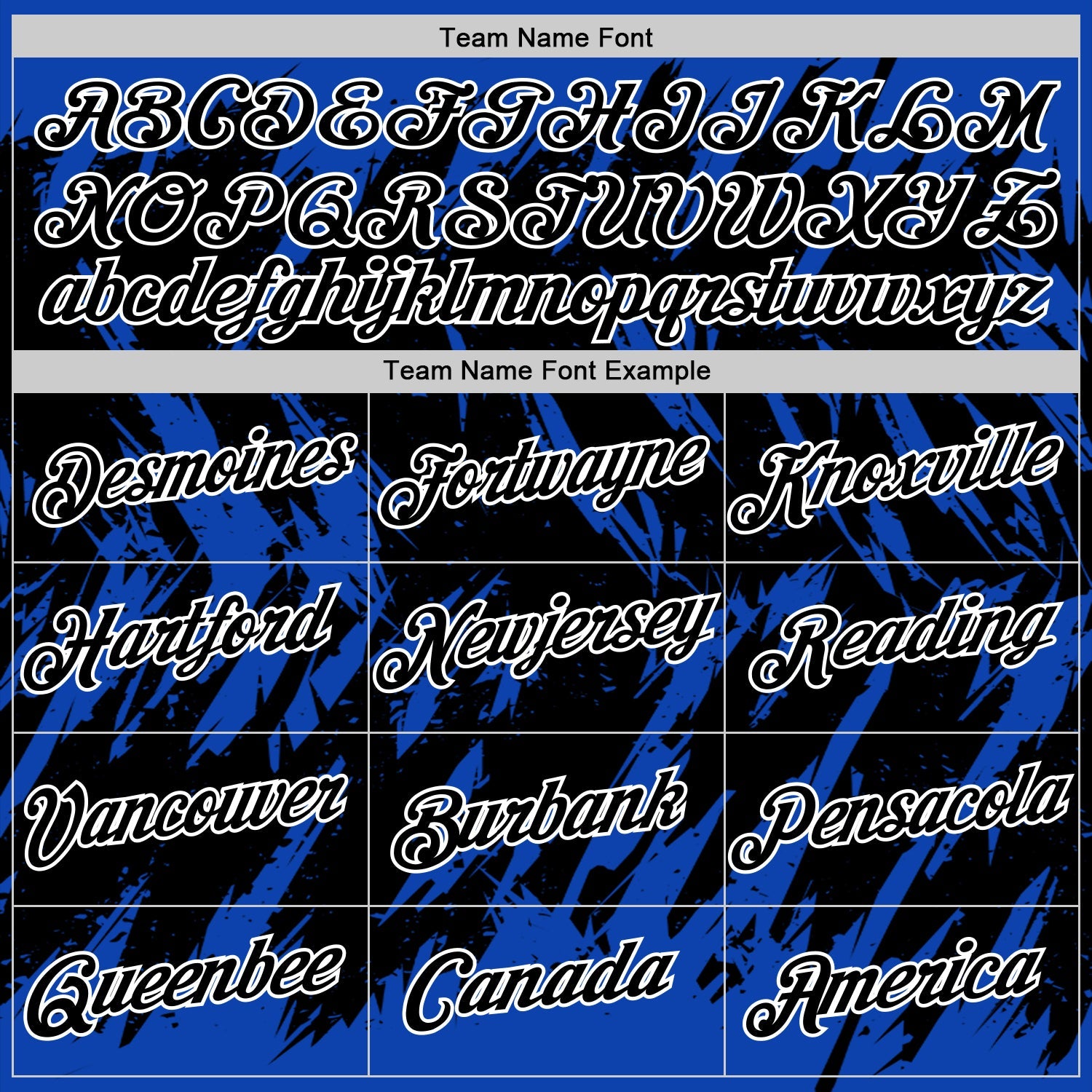 Custom Thunder Blue Black-White Torn Sharp Brush Stroke Splatter Performance T-Shirt