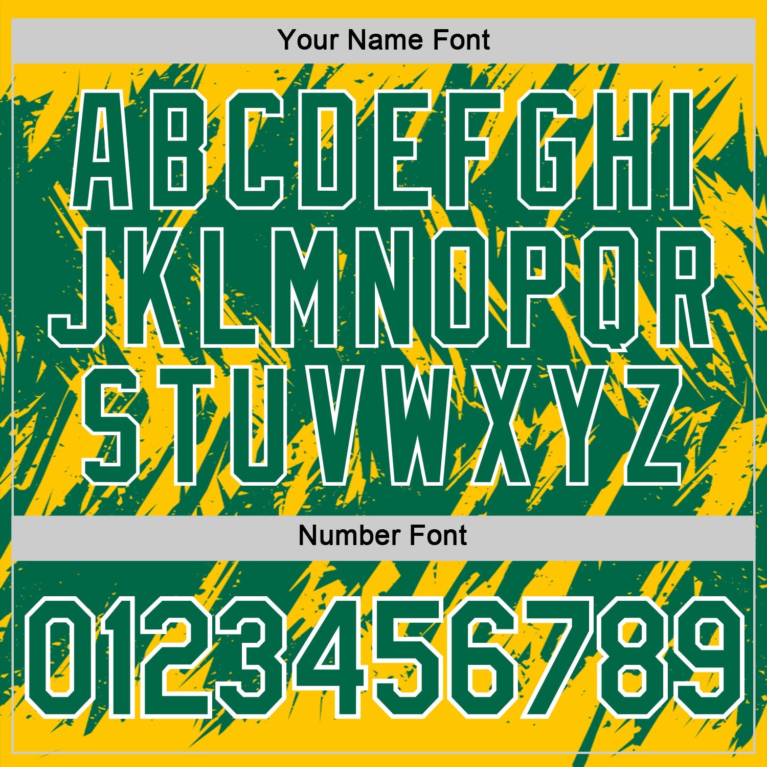 Custom Yellow Kelly Green-White Torn Sharp Brush Stroke Splatter Performance T-Shirt