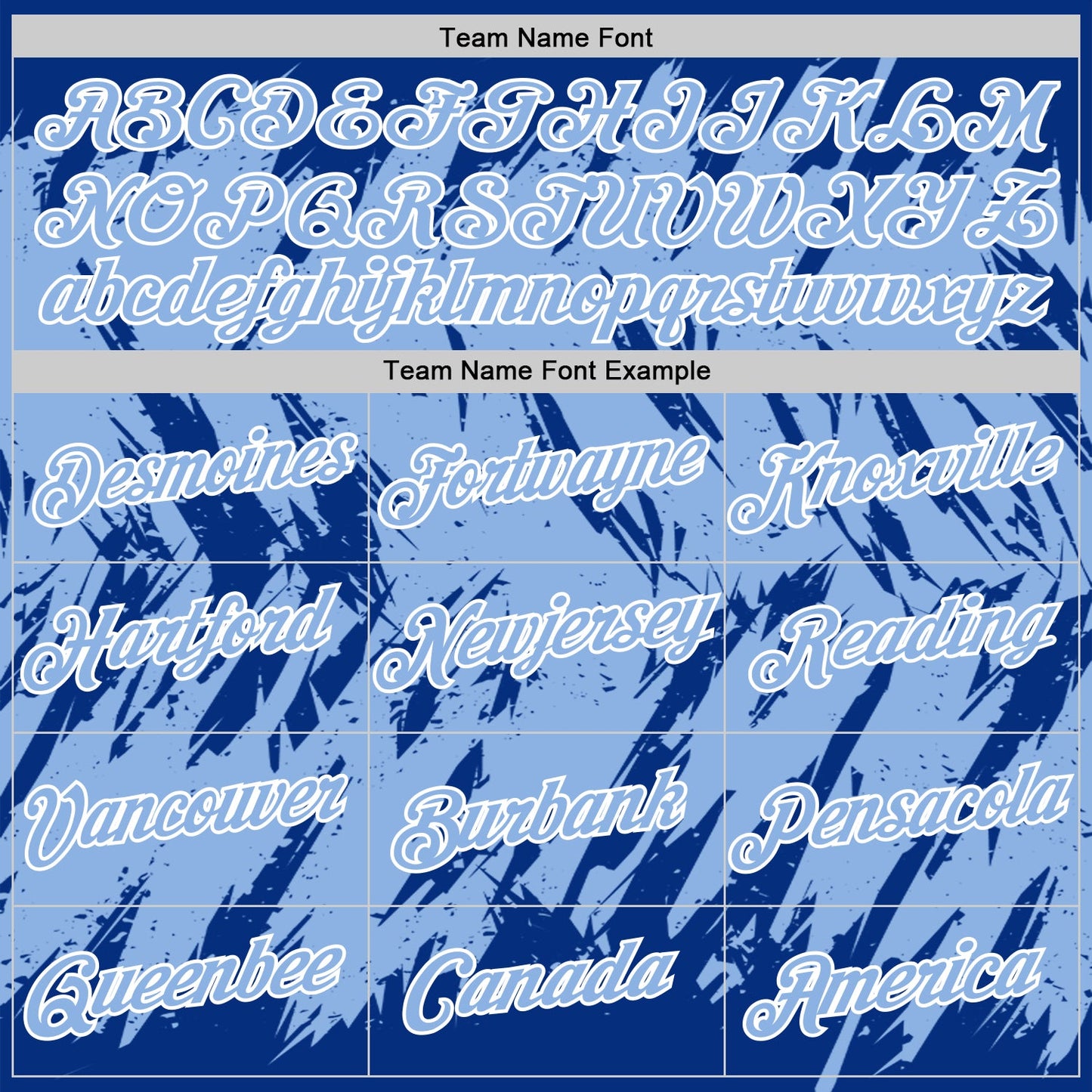 Custom Royal Light Blue-White Torn Sharp Brush Stroke Splatter Performance T-Shirt