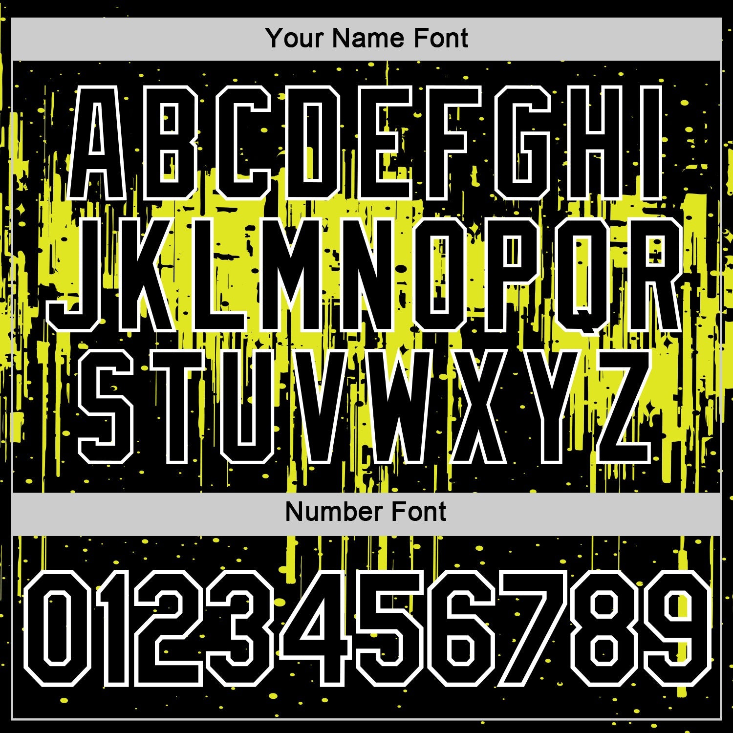 Custom Black Neon Yellow-White Dripping Splatter Paint Performance T-Shirt