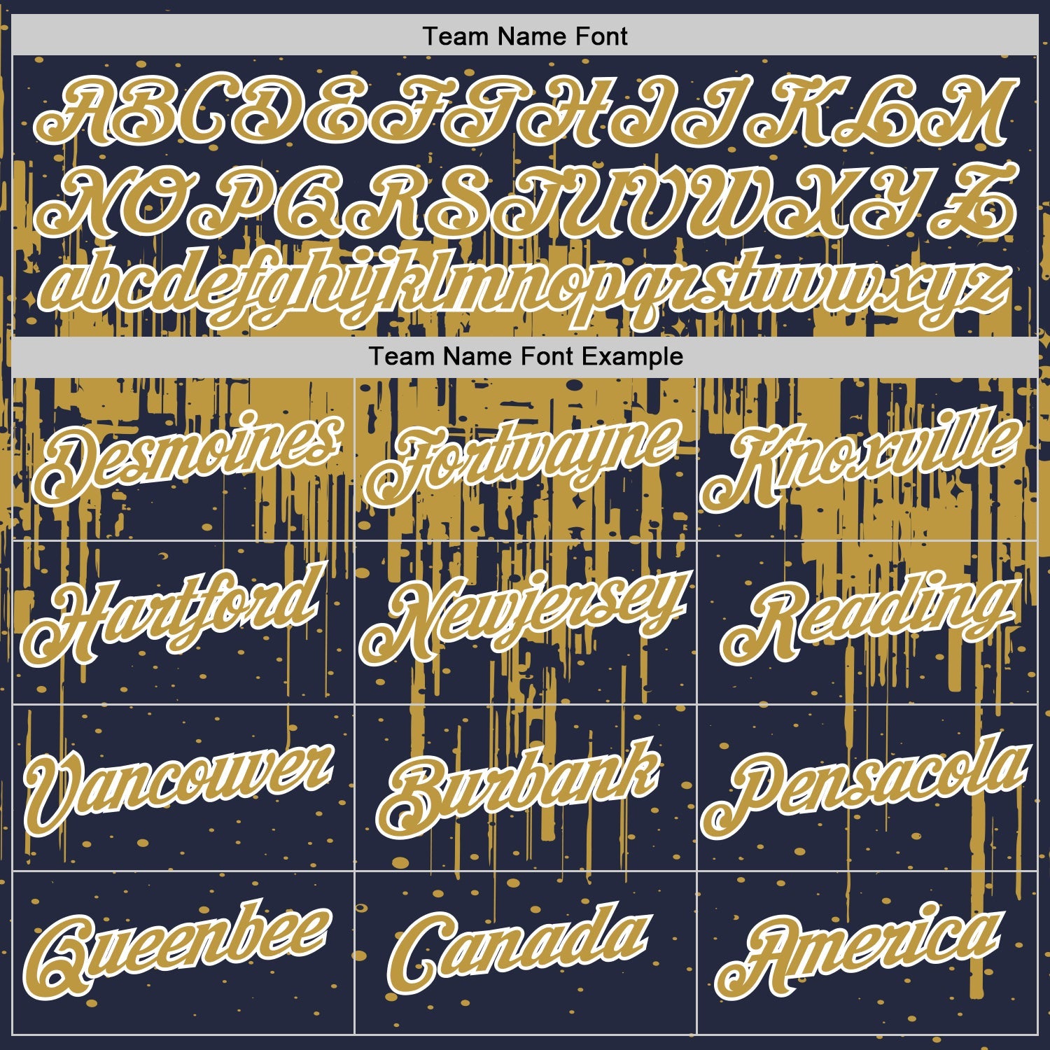 Custom Navy Old Gold-White Dripping Splatter Paint Performance T-Shirt