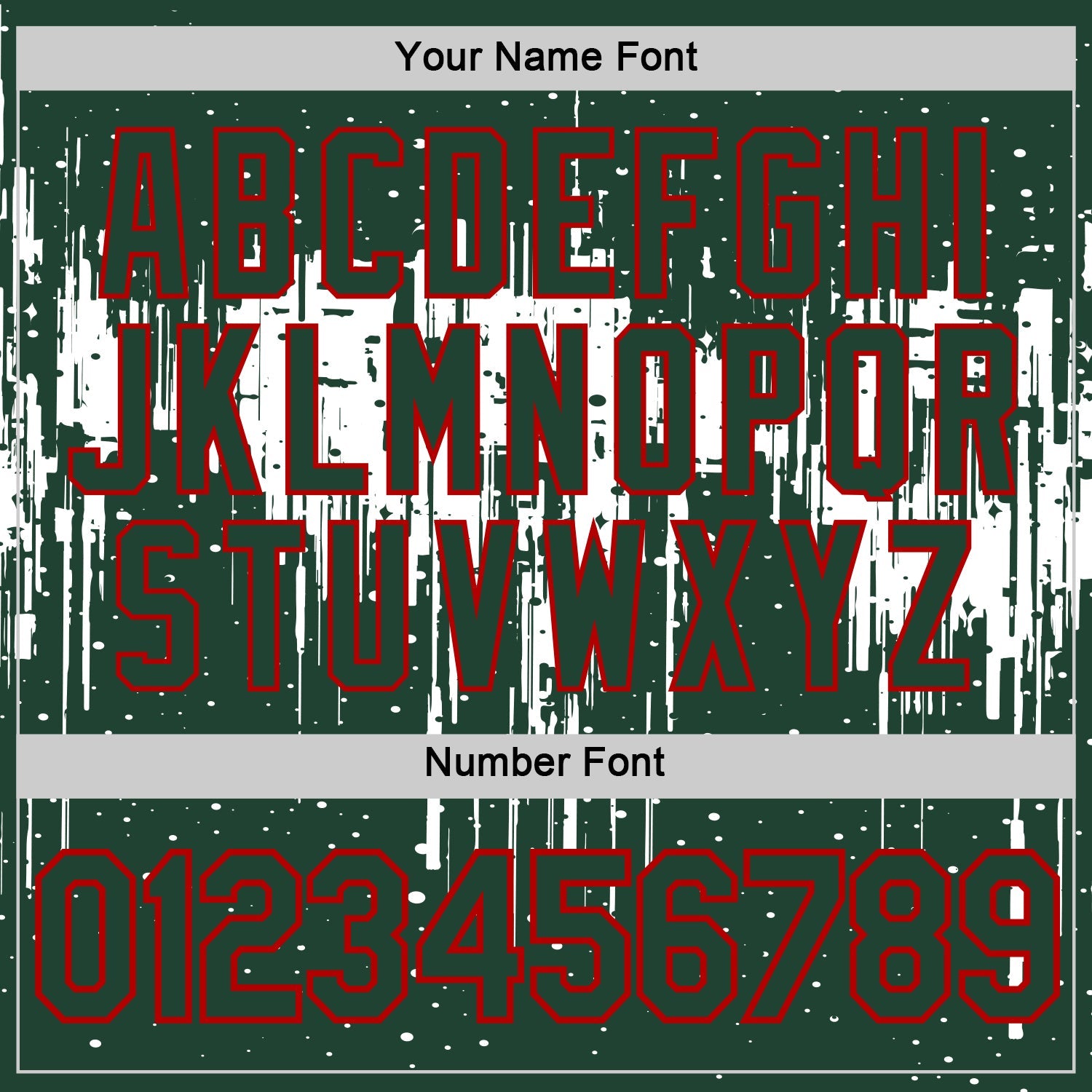 Custom Green White-Red Dripping Splatter Paint Performance T-Shirt