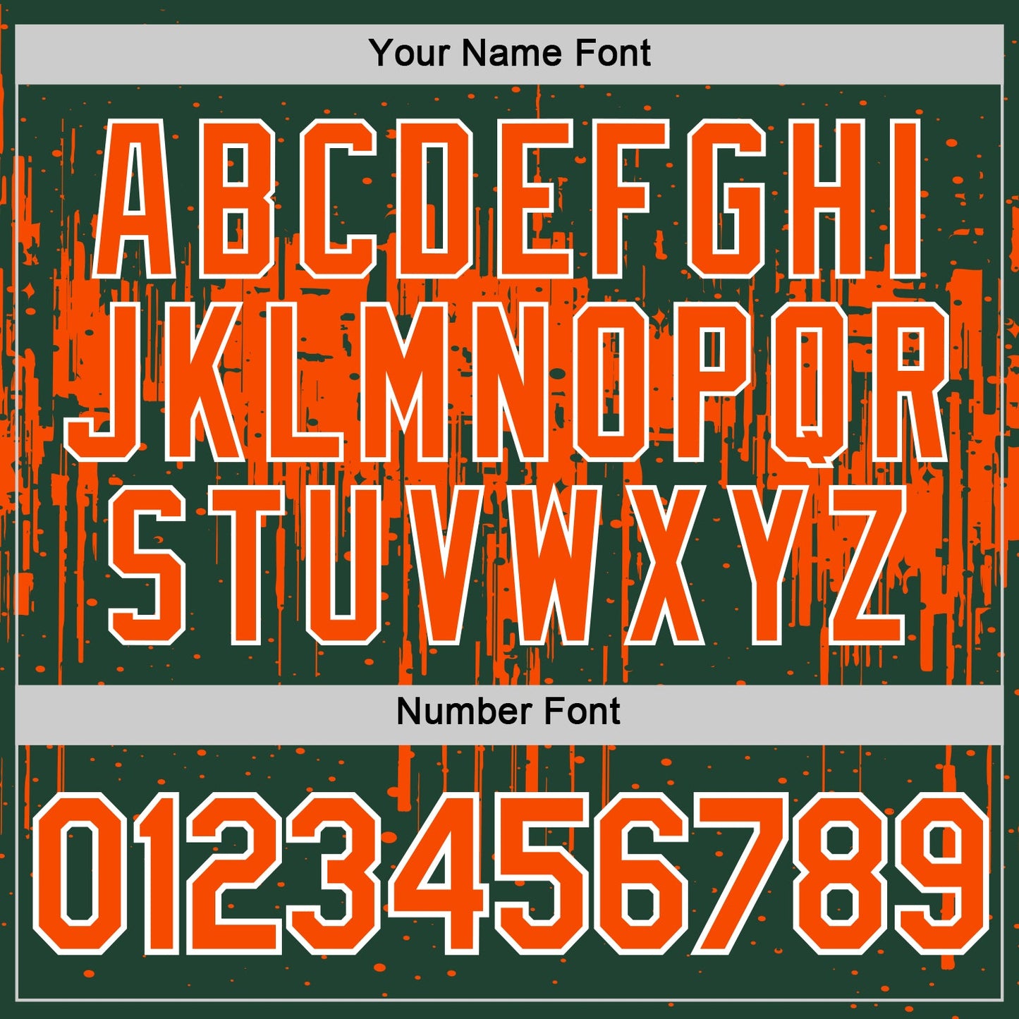 Custom Green Orange-White Dripping Splatter Paint Performance T-Shirt