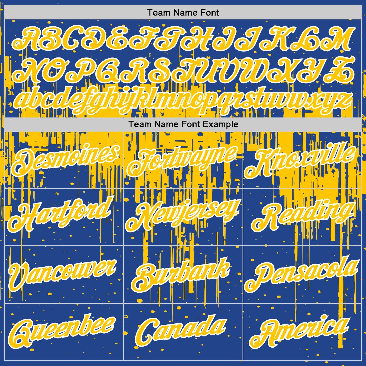 Custom Royal Yellow-White Dripping Splatter Paint Performance T-Shirt
