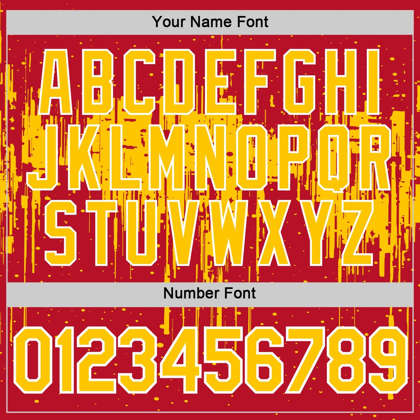 Custom Red Yellow-White Dripping Splatter Paint Performance T-Shirt
