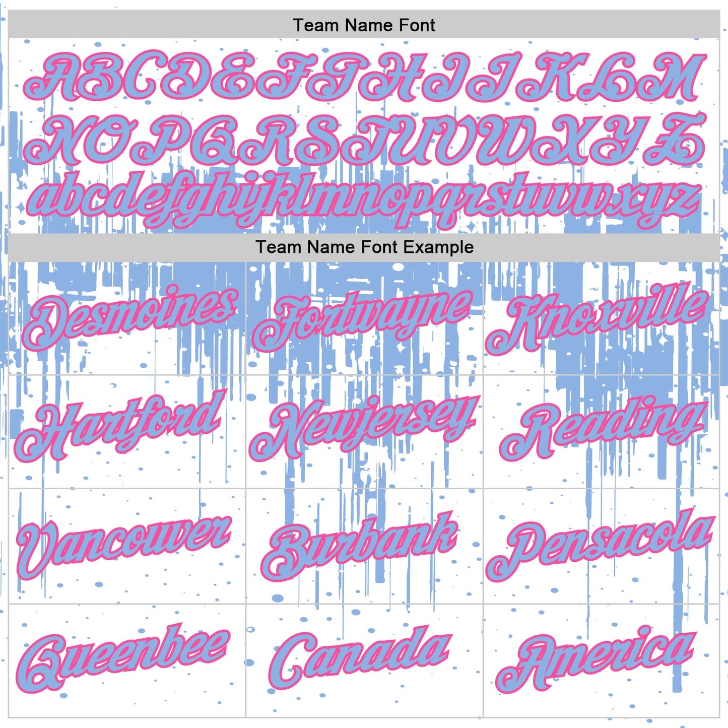 Custom White Light Blue-Pink Dripping Splatter Paint Performance T-Shirt