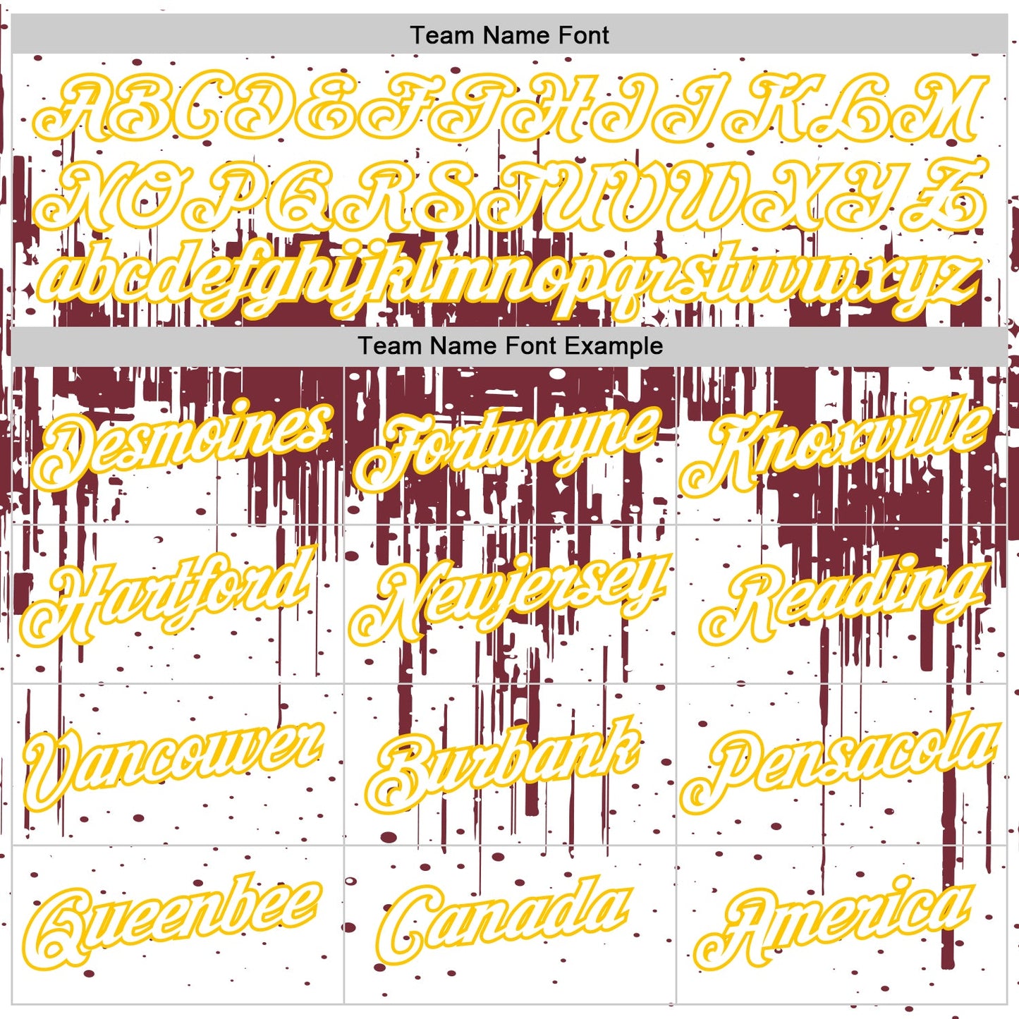 Custom White Burgundy-Yellow Dripping Splatter Paint Performance T-Shirt
