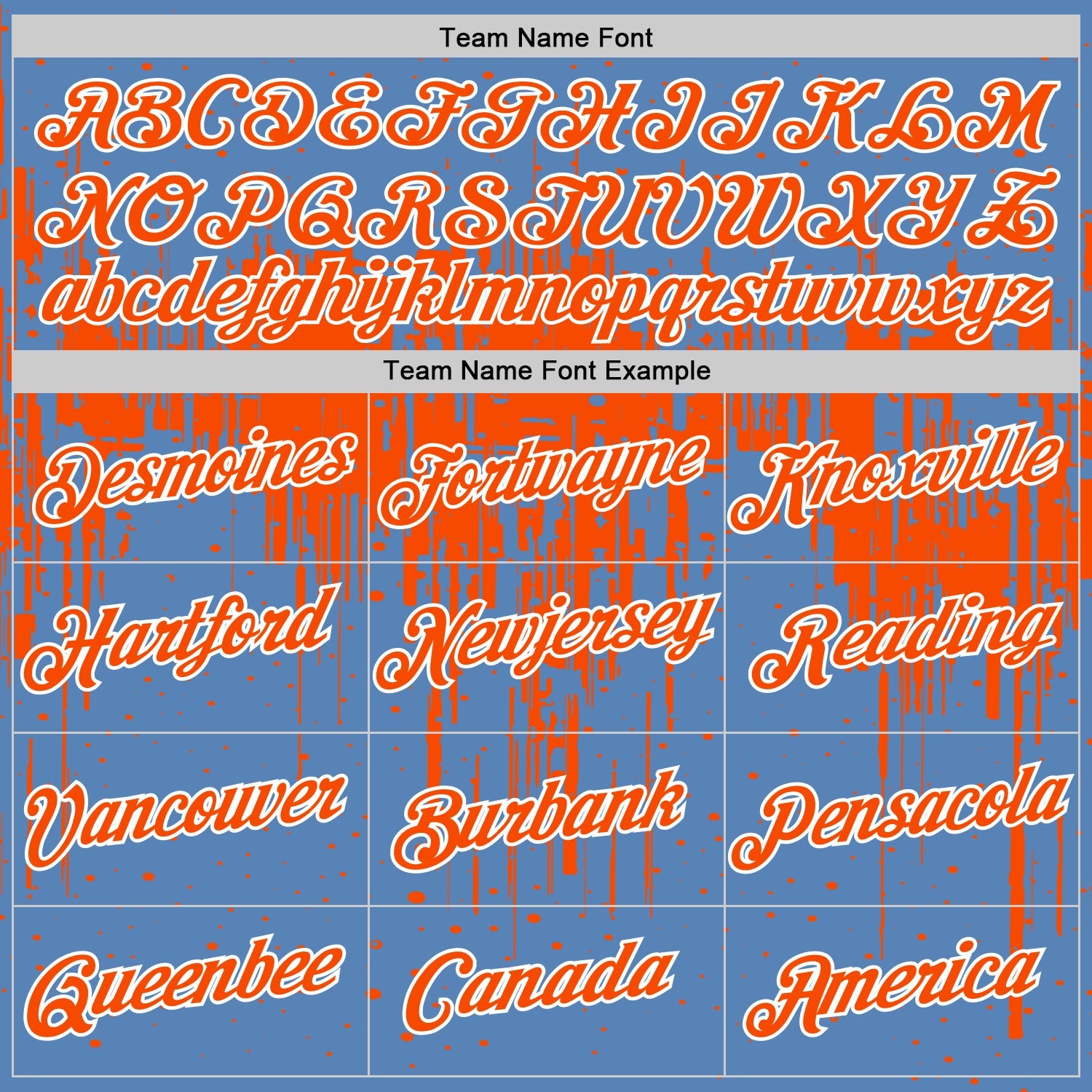 Custom Light Blue Orange-White Dripping Splatter Paint Performance T-Shirt