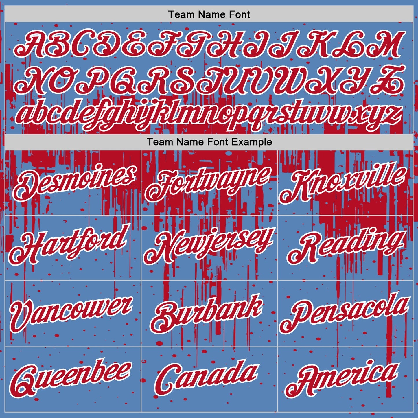 Custom Light Blue Red-White Dripping Splatter Paint Performance T-Shirt