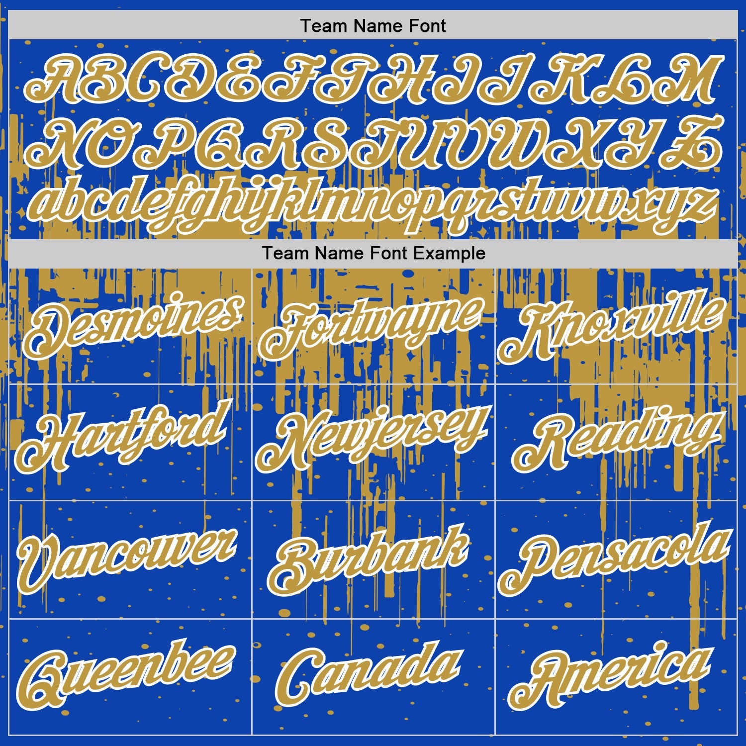 Custom Thunder Blue Old Gold-White Dripping Splatter Paint Performance T-Shirt