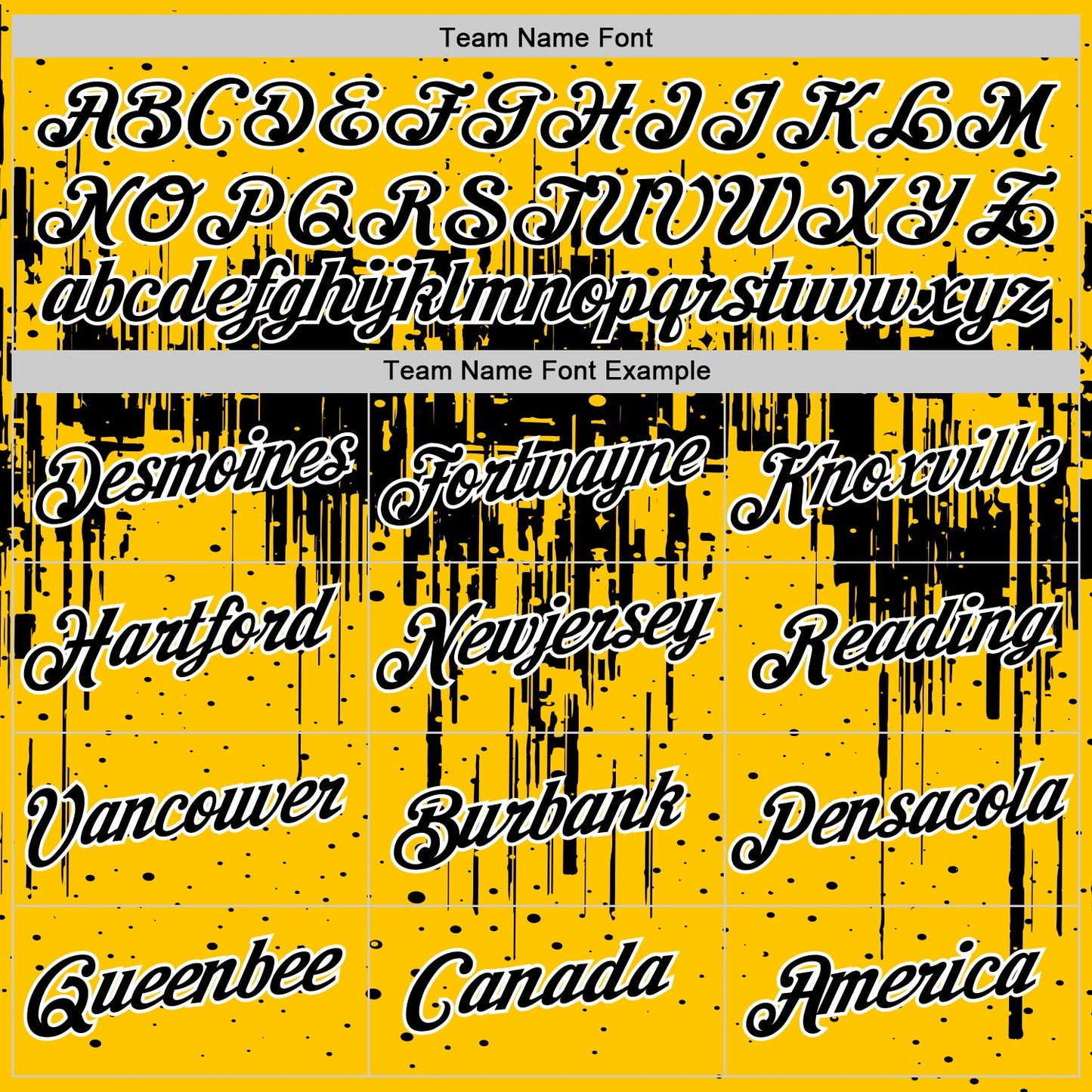 Custom Yellow Black-White Dripping Splatter Paint Performance T-Shirt