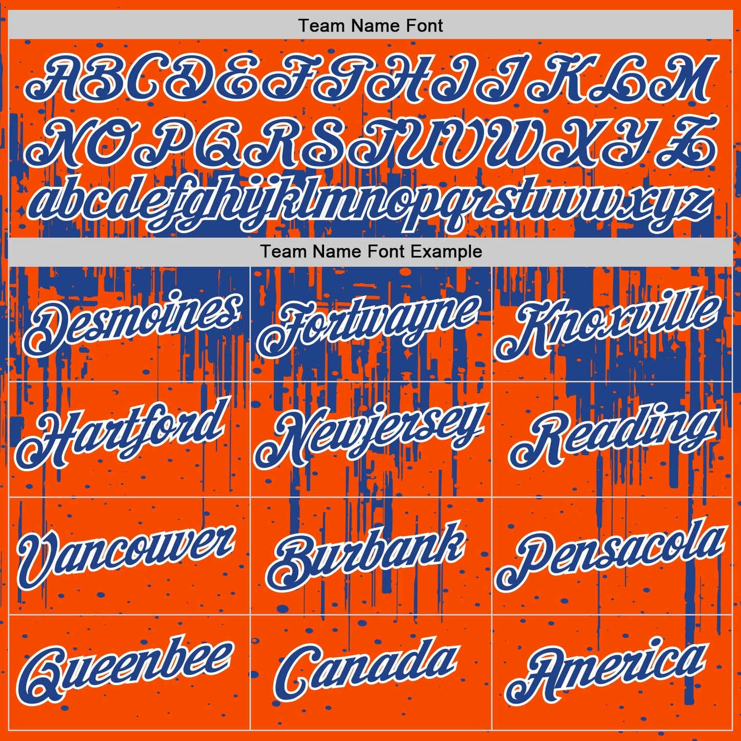 Custom Orange Royal-White Dripping Splatter Paint Performance T-Shirt