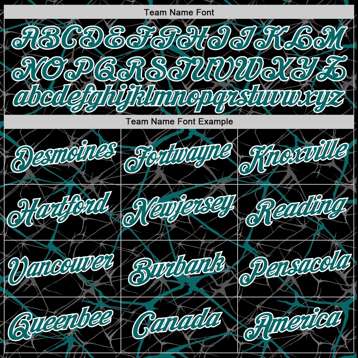 Custom Black Teal Gray-White Abstract Network Crackle Performance T-Shirt