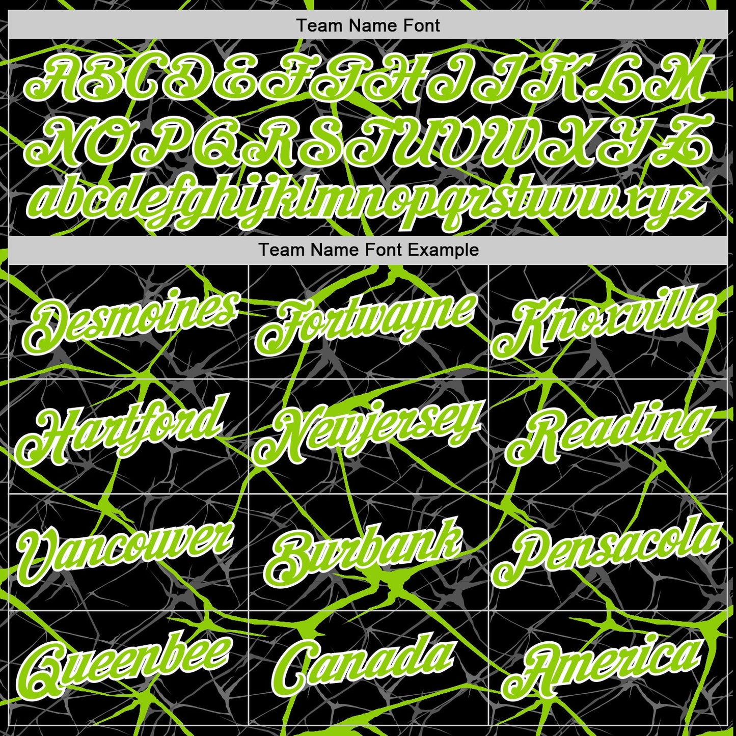 Custom Black Neon Green Gray-White Abstract Network Crackle Performance T-Shirt