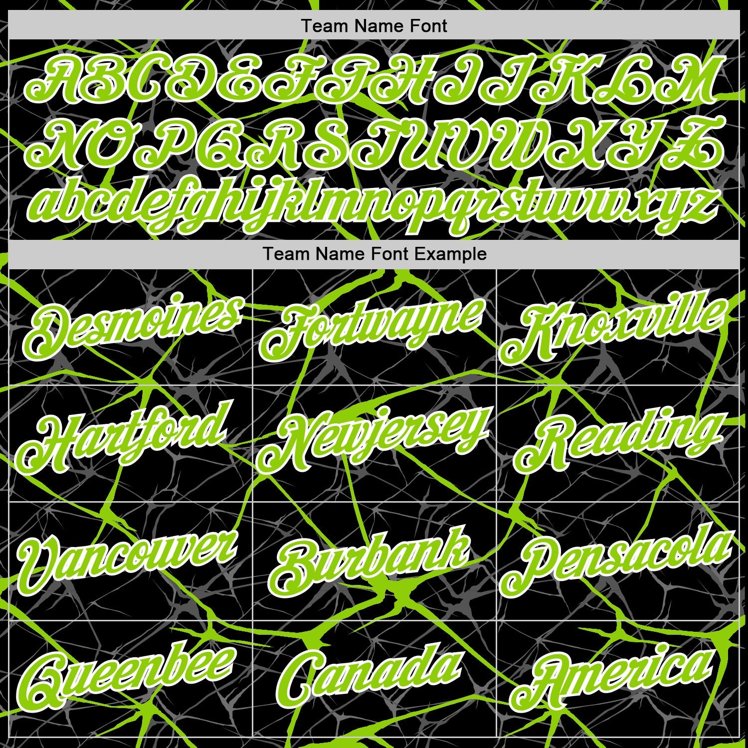Custom Black Neon Green Gray-White Abstract Network Crackle Performance T-Shirt