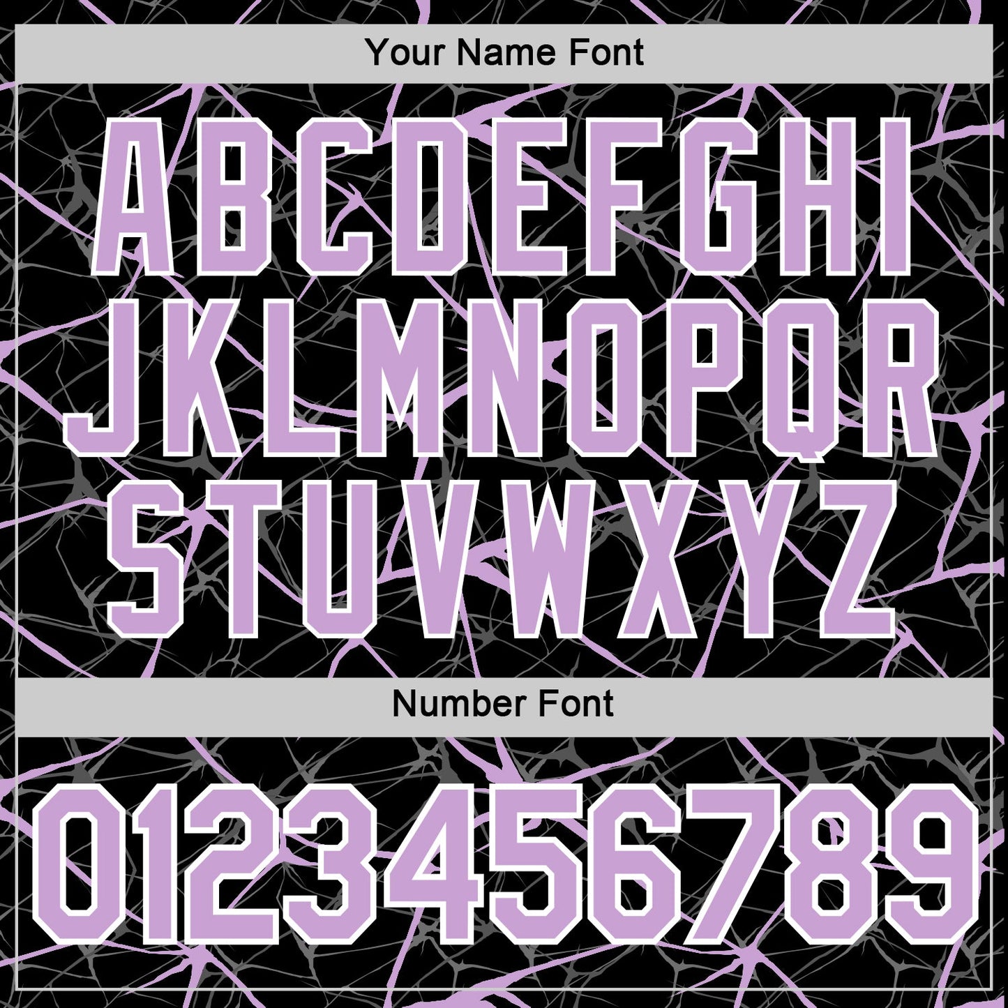 Custom Black Light Purple Gray-White Abstract Network Crackle Performance T-Shirt
