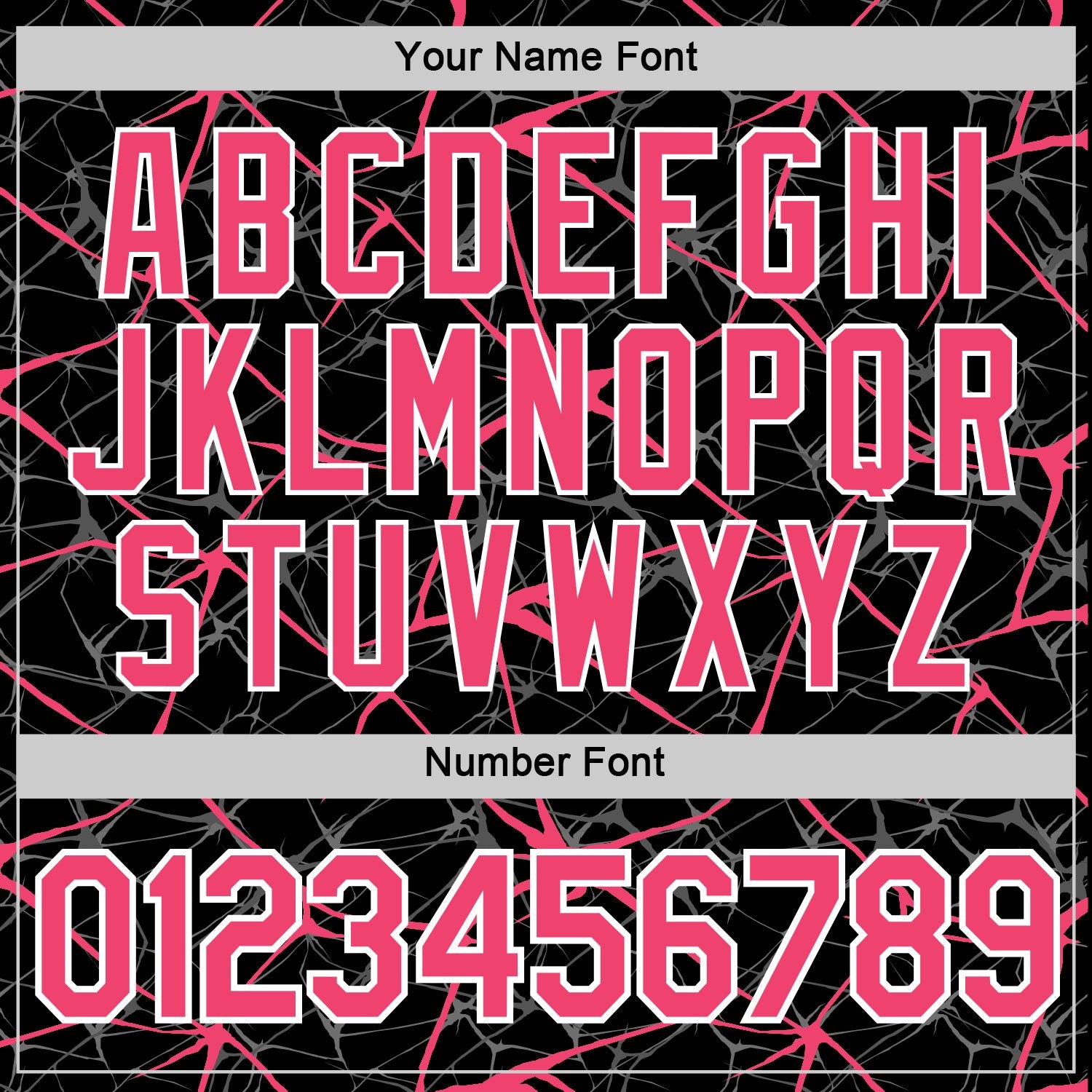 Custom Black Neon Pink Gray-White Abstract Network Crackle Performance T-Shirt