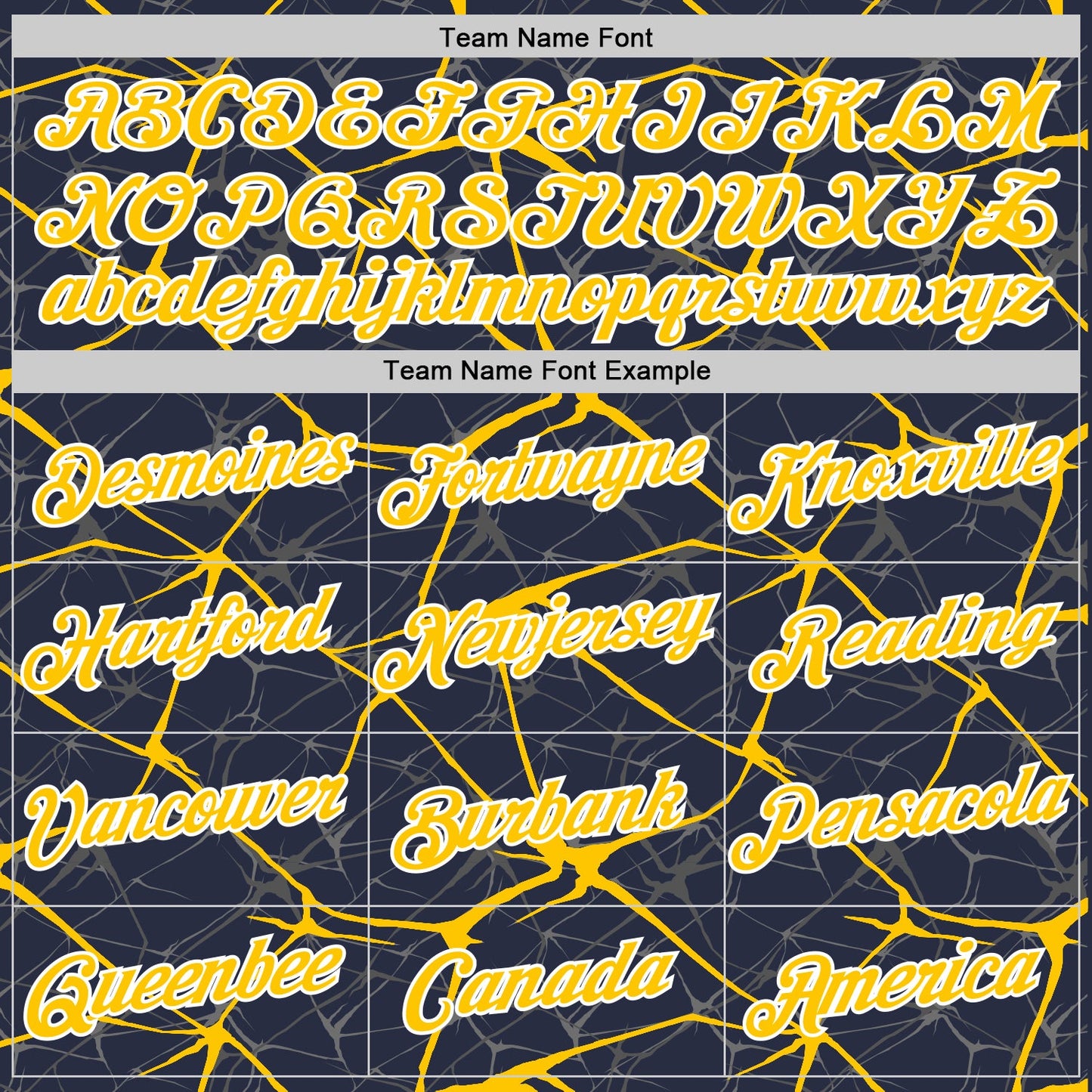 Custom Navy Yellow Gray-White Abstract Network Crackle Performance T-Shirt