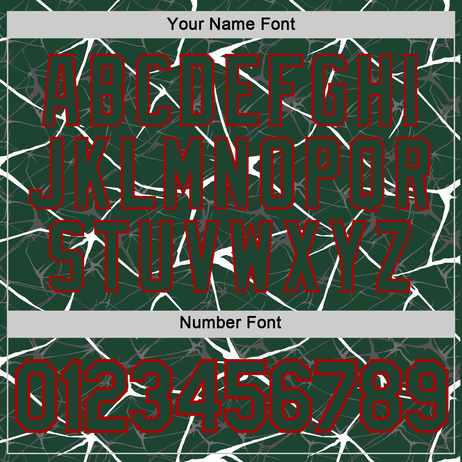Custom Green White Gray-Red Abstract Network Crackle Performance T-Shirt