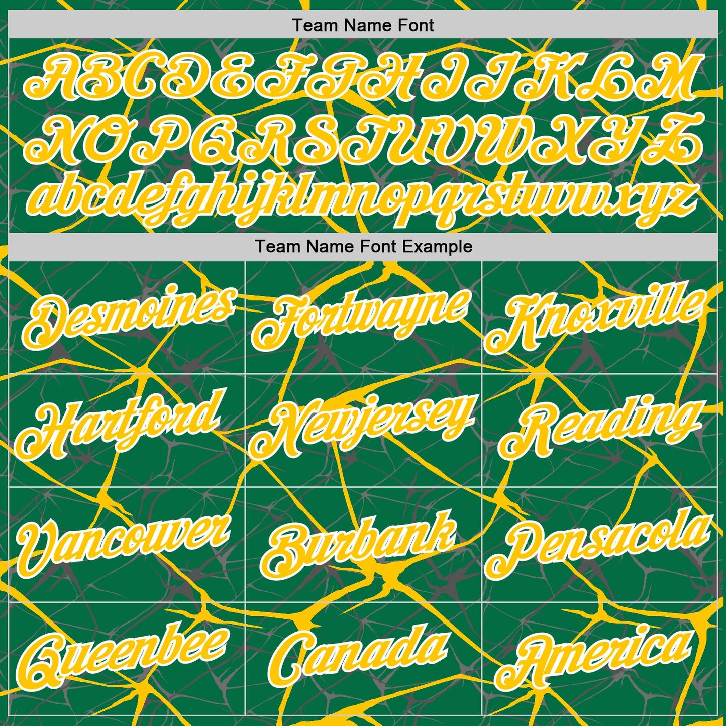 Custom Kelly Green Yellow Gray-White Abstract Network Crackle Performance T-Shirt