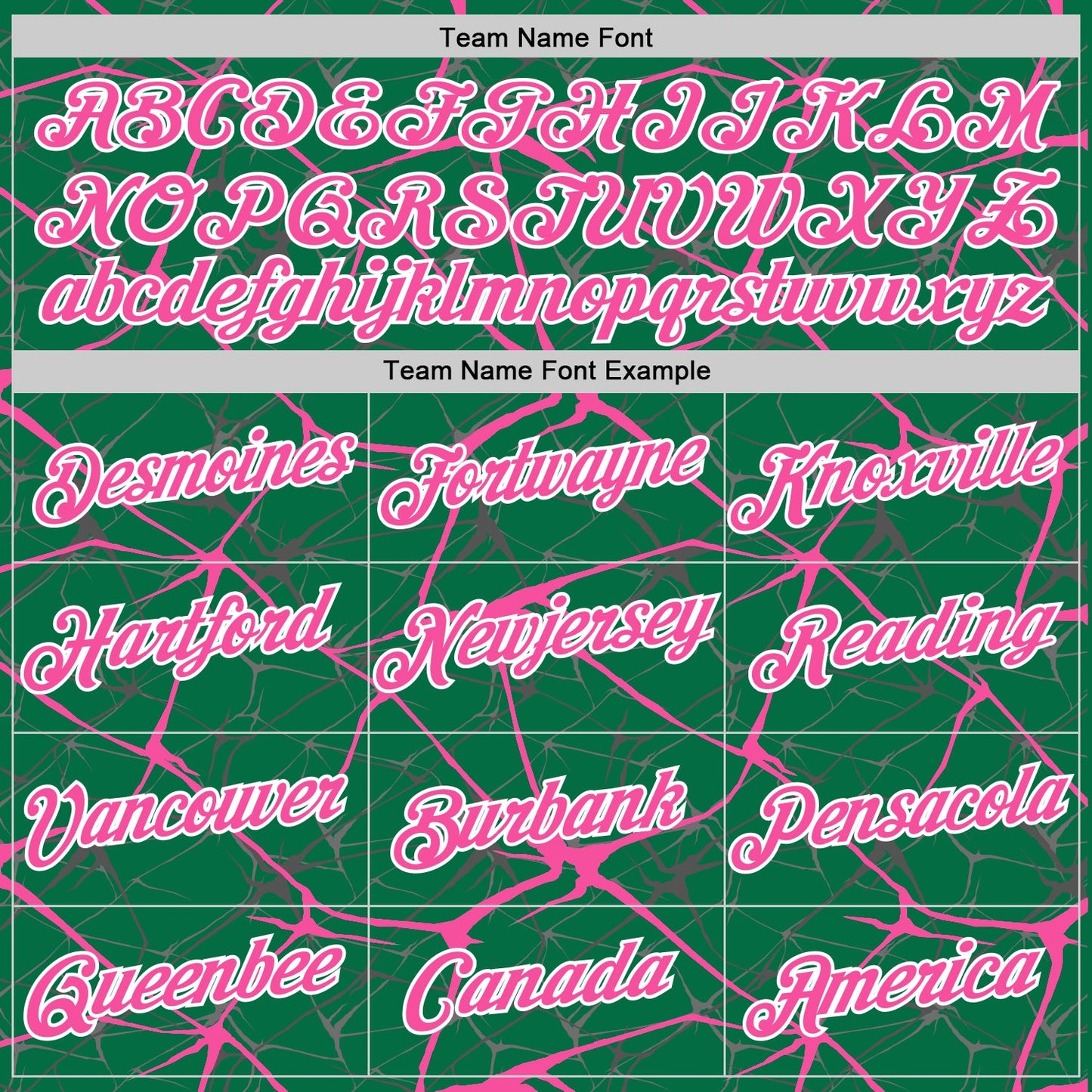 Custom Kelly Green Pink Gray-White Abstract Network Crackle Performance T-Shirt