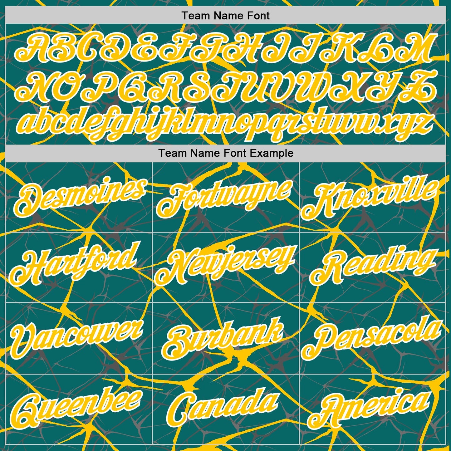Custom Teal Yellow Gray-White Abstract Network Crackle Performance T-Shirt