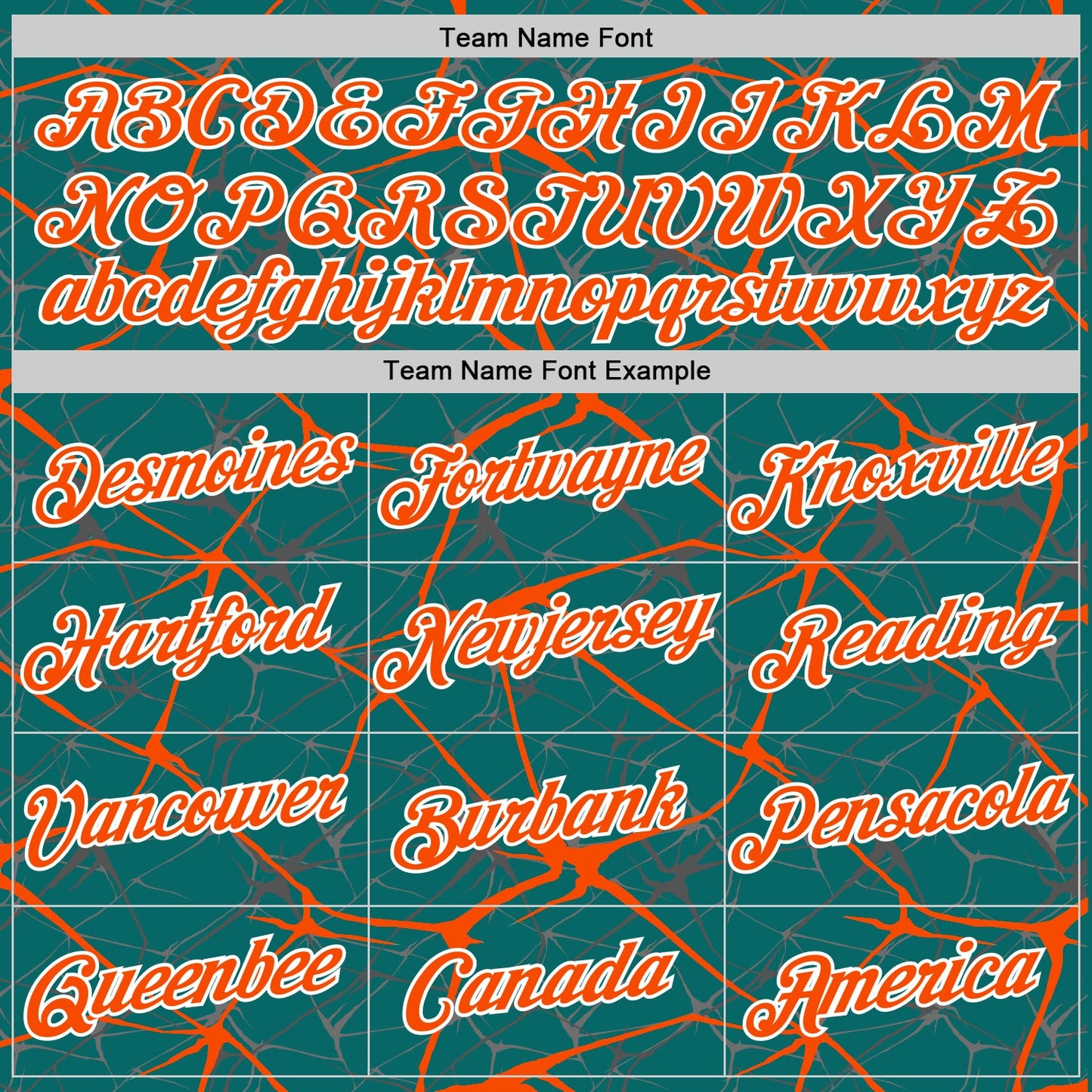 Custom Teal Orange Gray-White Abstract Network Crackle Performance T-Shirt