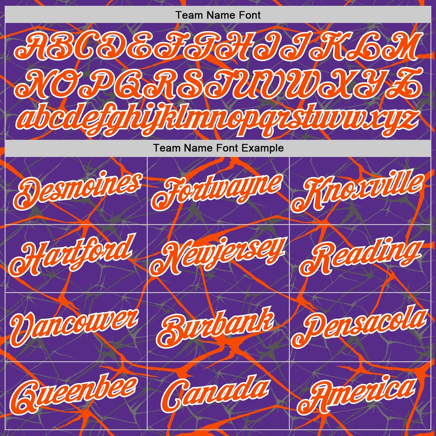 Custom Purple Orange Gray-White Abstract Network Crackle Performance T-Shirt
