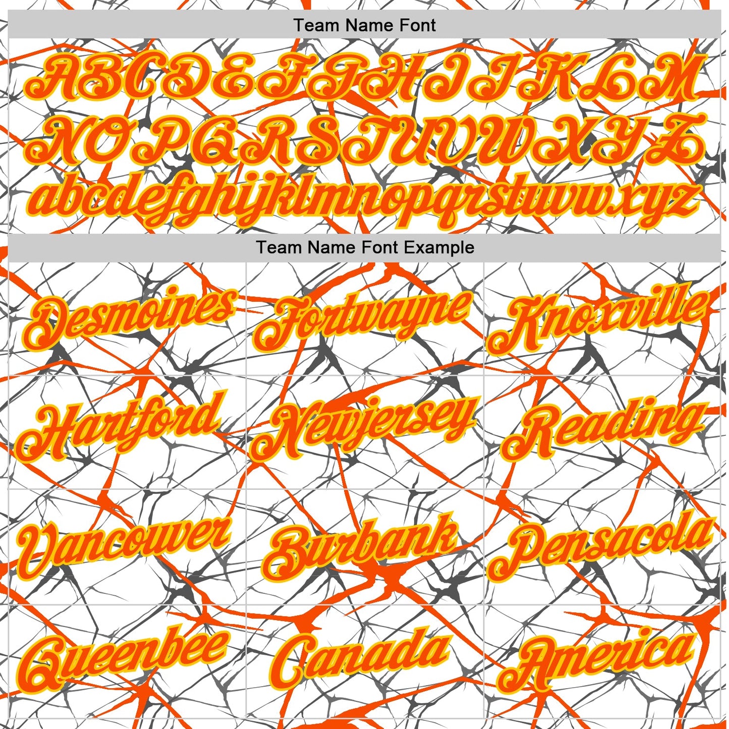Custom White Orange Gray-Yellow Abstract Network Crackle Performance T-Shirt