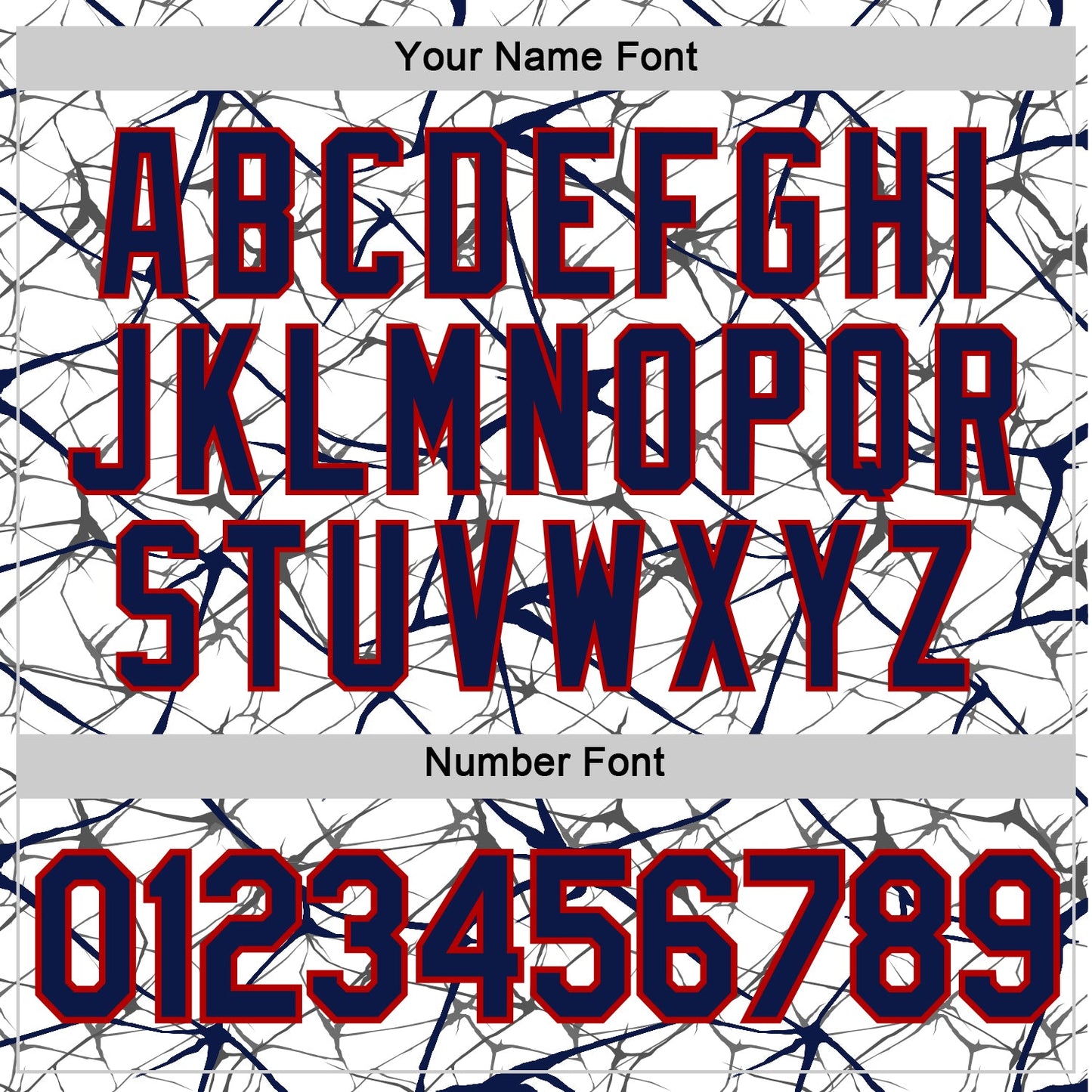 Custom White Navy Gray-Red Abstract Network Crackle Performance T-Shirt