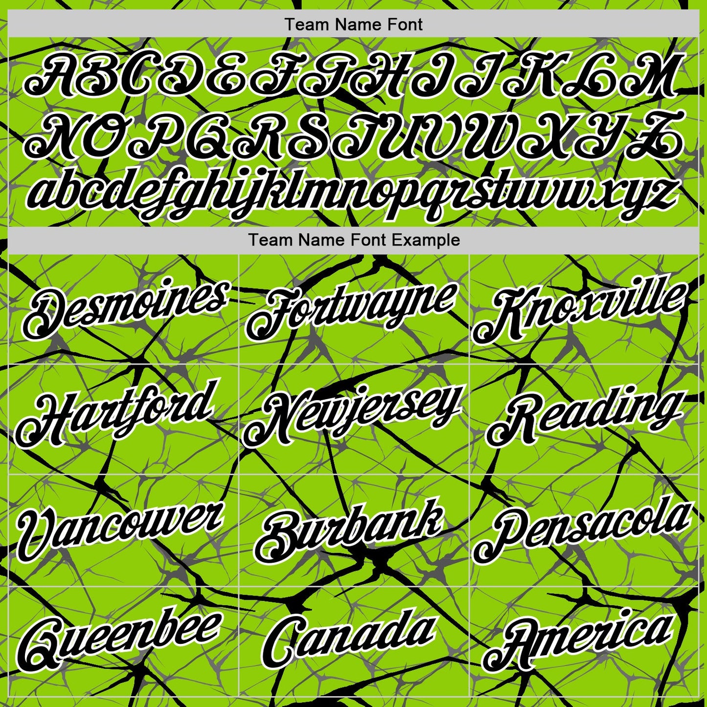 Custom Neon Green Black Gray-White Abstract Network Crackle Performance T-Shirt