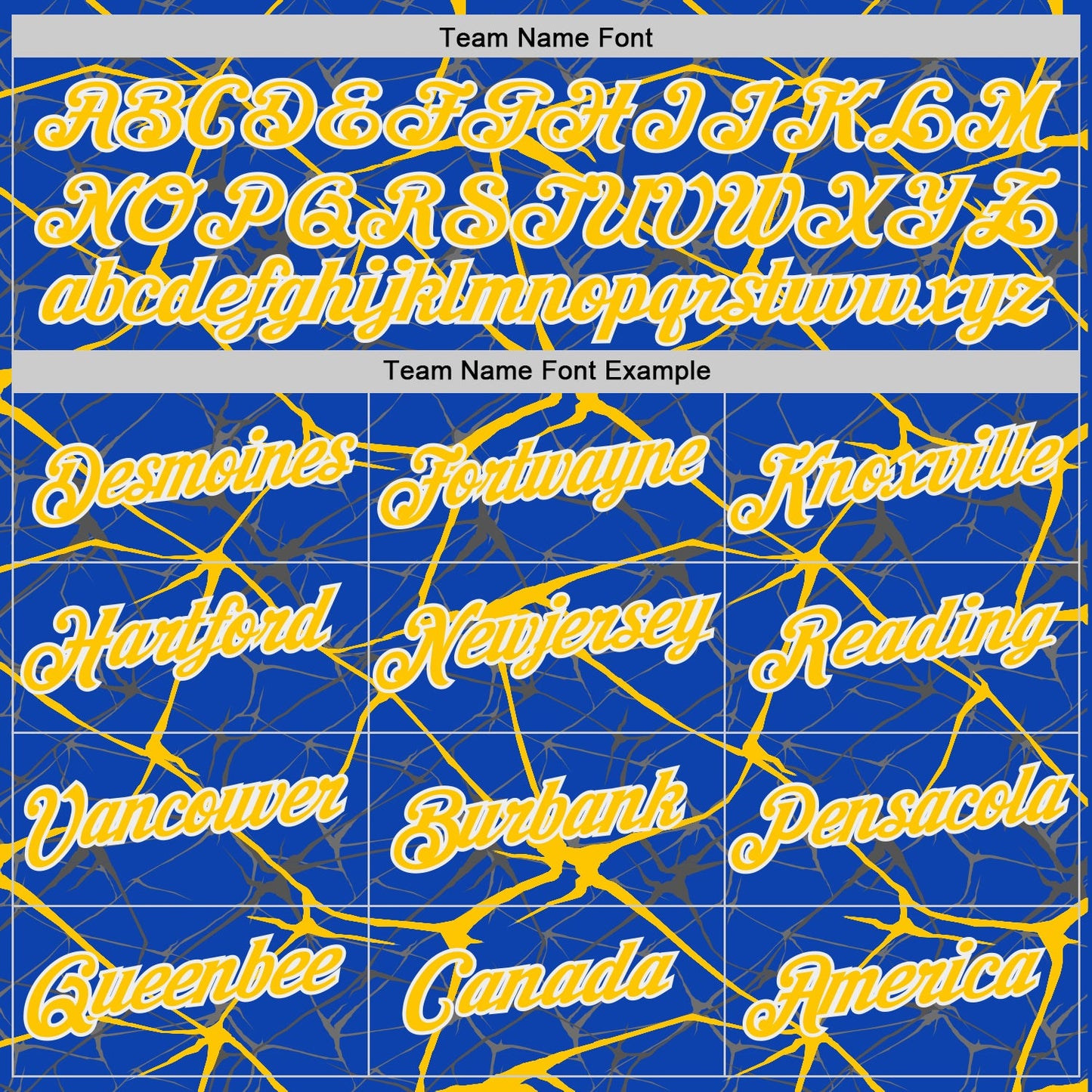 Custom Thunder Blue Yellow Gray-White Abstract Network Crackle Performance T-Shirt