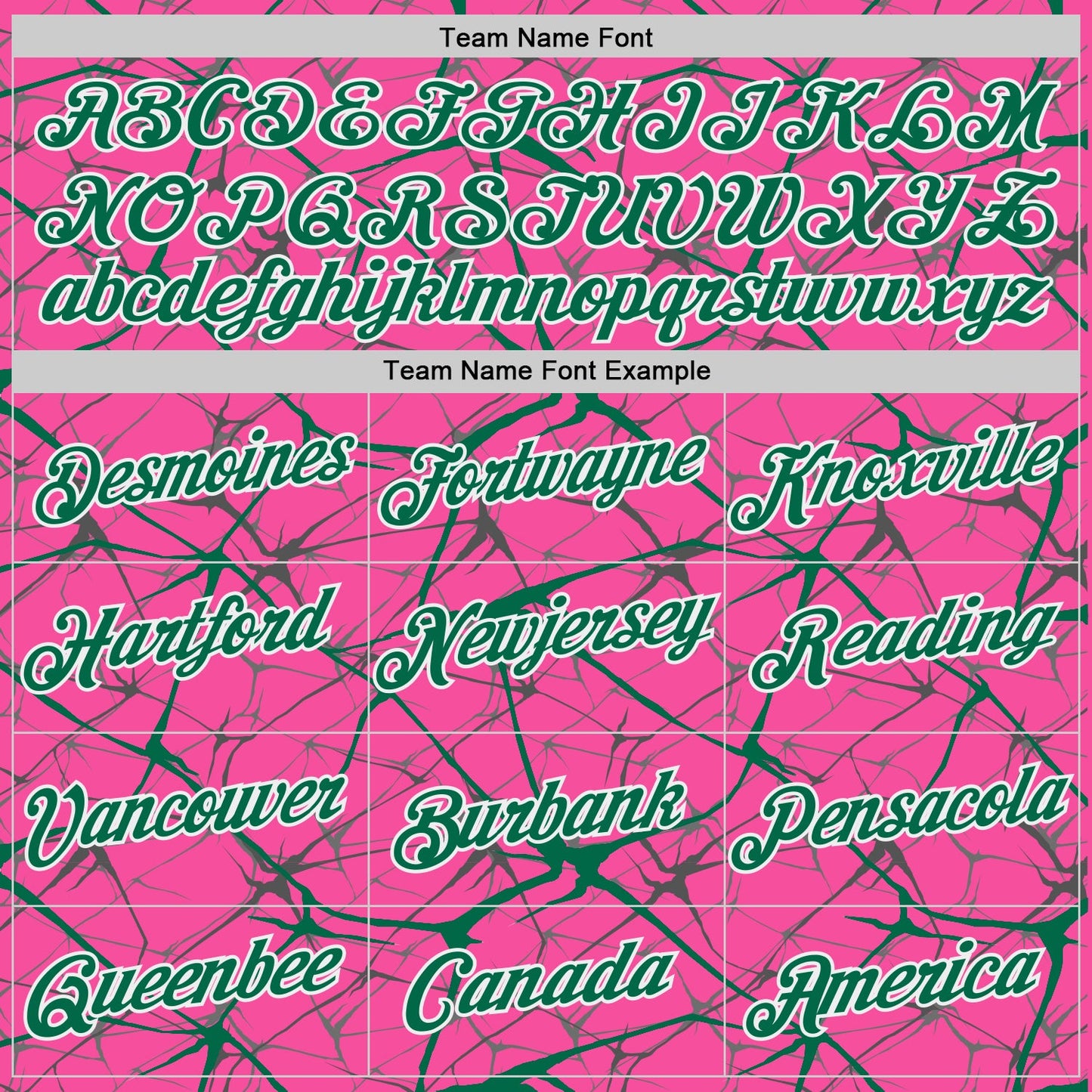 Custom Pink Kelly Green Gray-White Abstract Network Crackle Performance T-Shirt