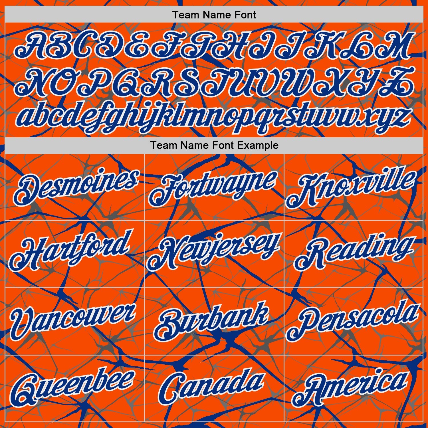 Custom Orange Royal Gray-White Abstract Network Crackle Performance T-Shirt