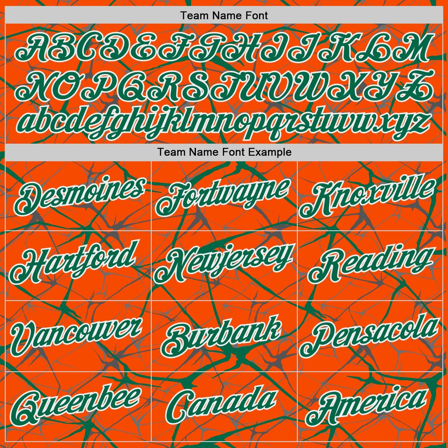 Custom Orange Kelly Green Gray-White Abstract Network Crackle Performance T-Shirt