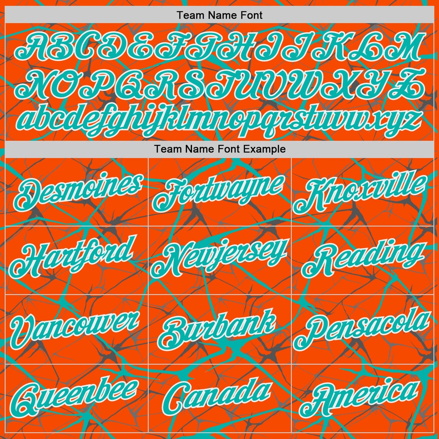 Custom Orange Aqua Gray-White Abstract Network Crackle Performance T-Shirt