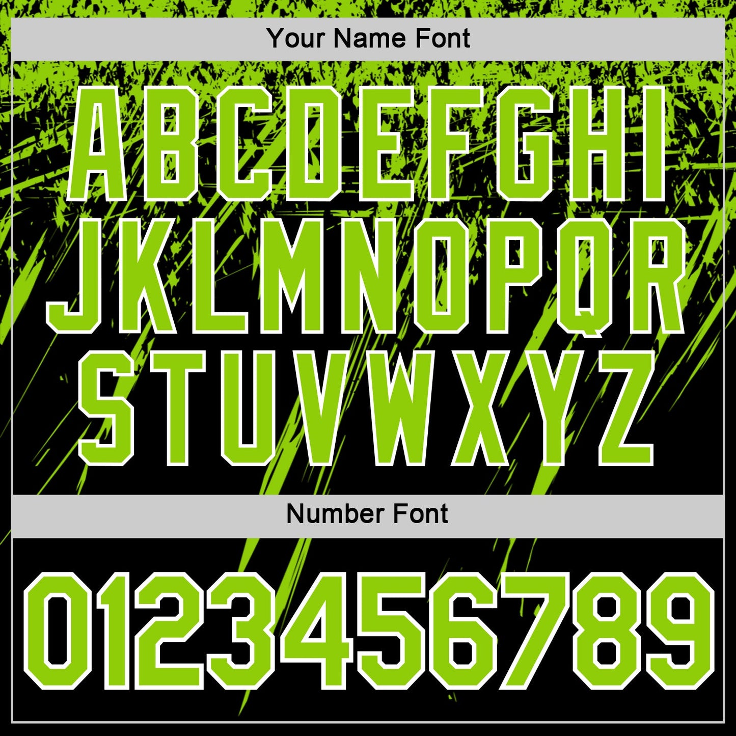 Custom Black Neon Green-White Distressed Scratch Brush Stroke Performance T-Shirt