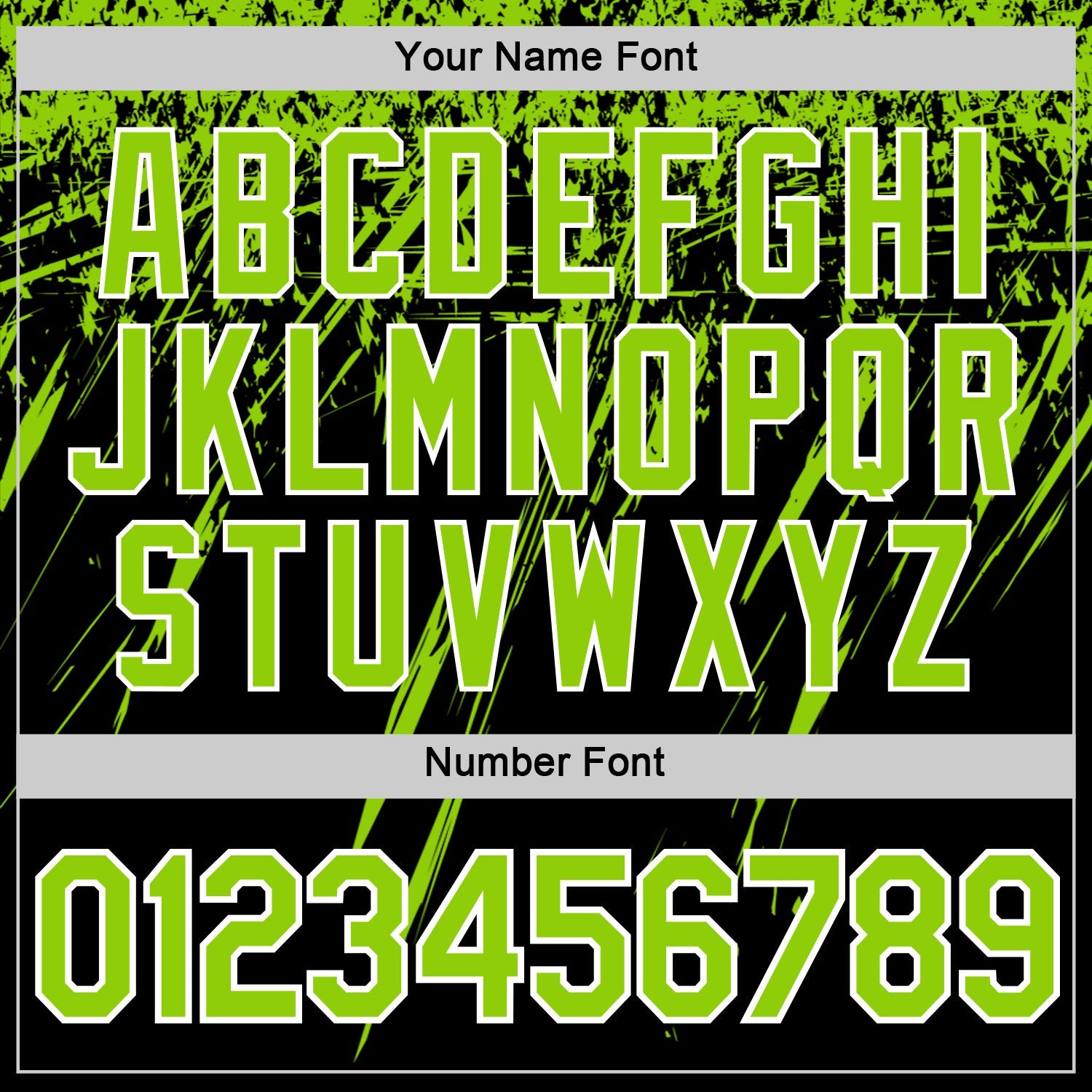 Custom Black Neon Green-White Distressed Scratch Brush Stroke Performance T-Shirt
