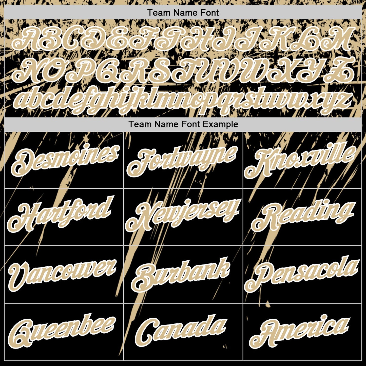 Custom Black Vegas Gold-White Distressed Scratch Brush Stroke Performance T-Shirt