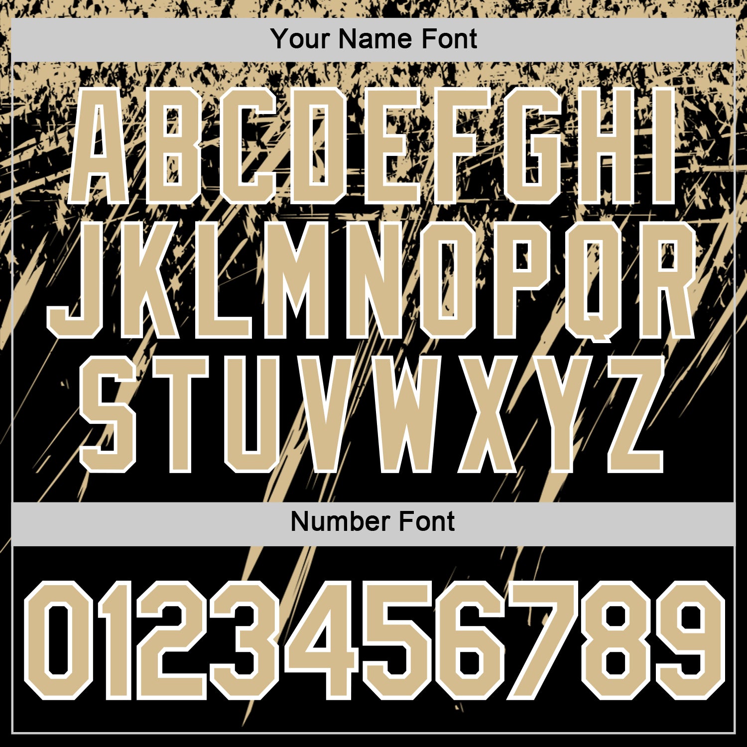 Custom Black Vegas Gold-White Distressed Scratch Brush Stroke Performance T-Shirt