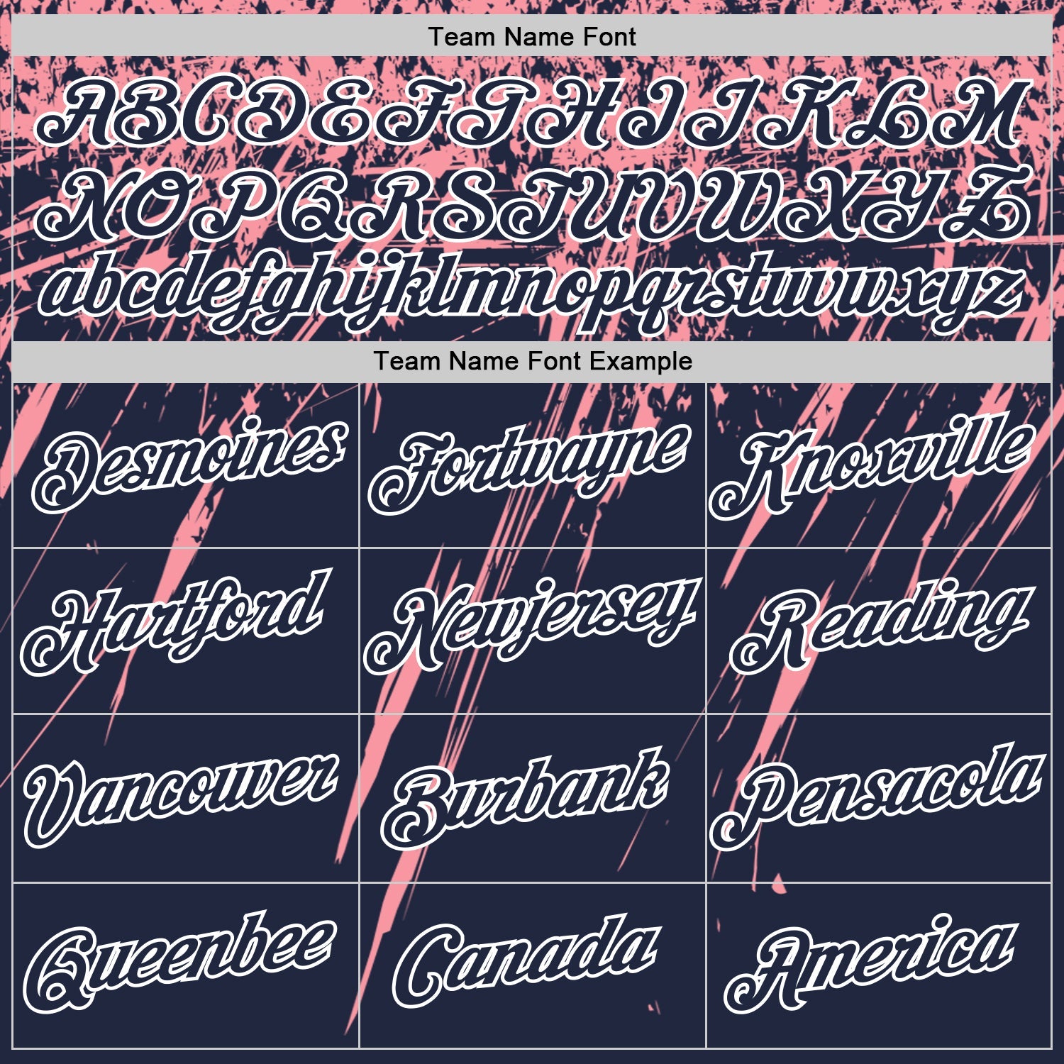 Custom Navy Medium Pink-White Distressed Scratch Brush Stroke Performance T-Shirt