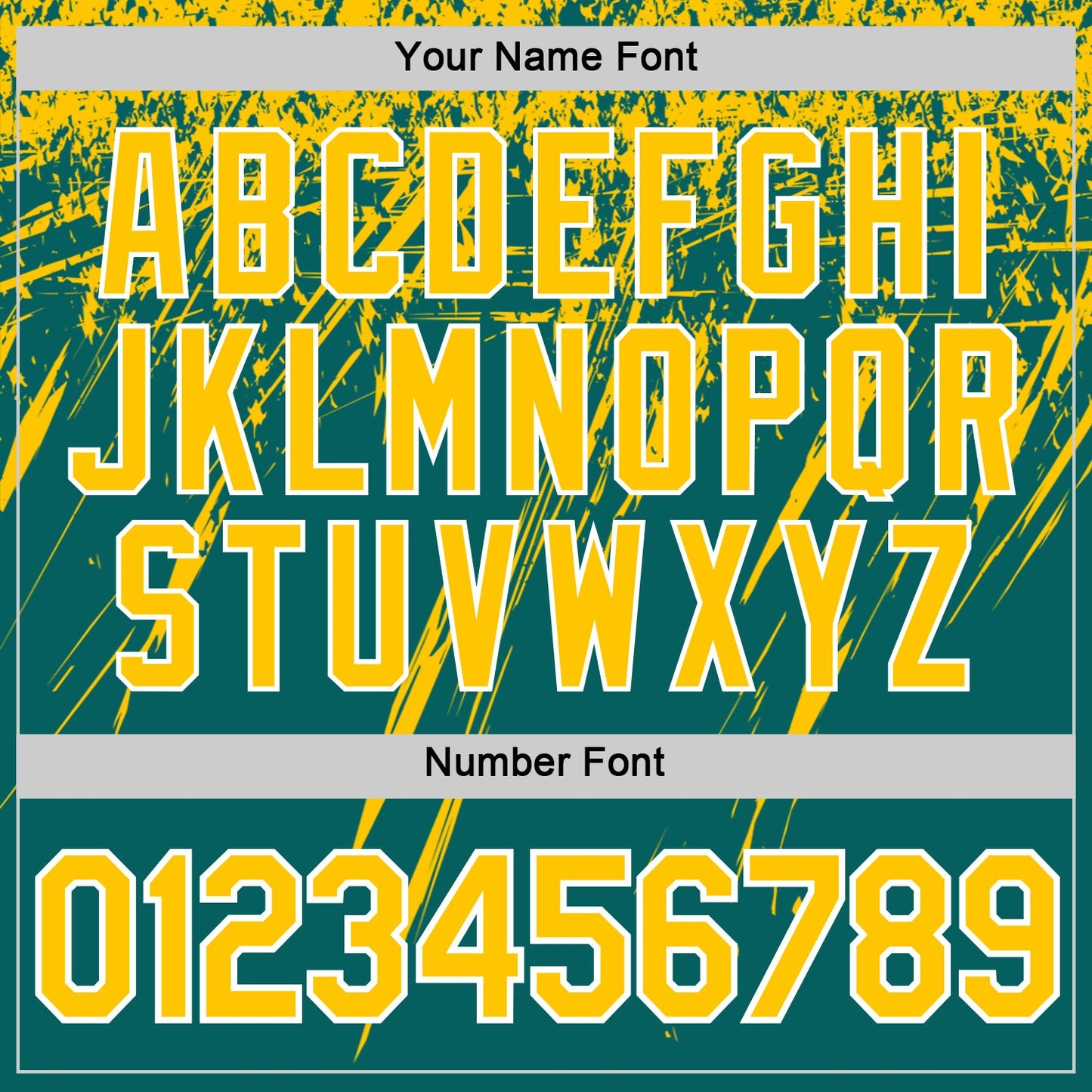 Custom Teal Yellow-White Distressed Scratch Brush Stroke Performance T-Shirt