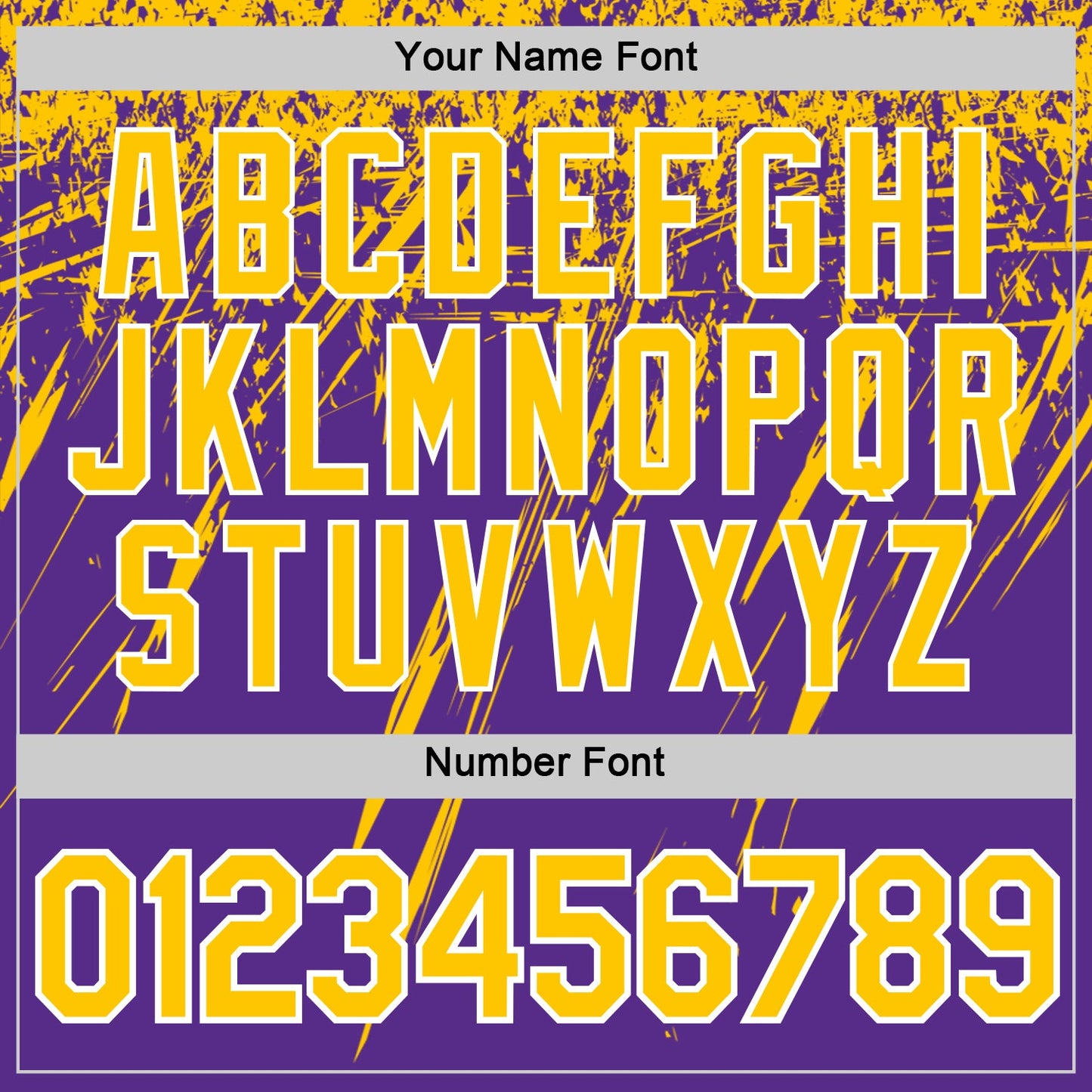 Custom Purple Yellow-White Distressed Scratch Brush Stroke Performance T-Shirt