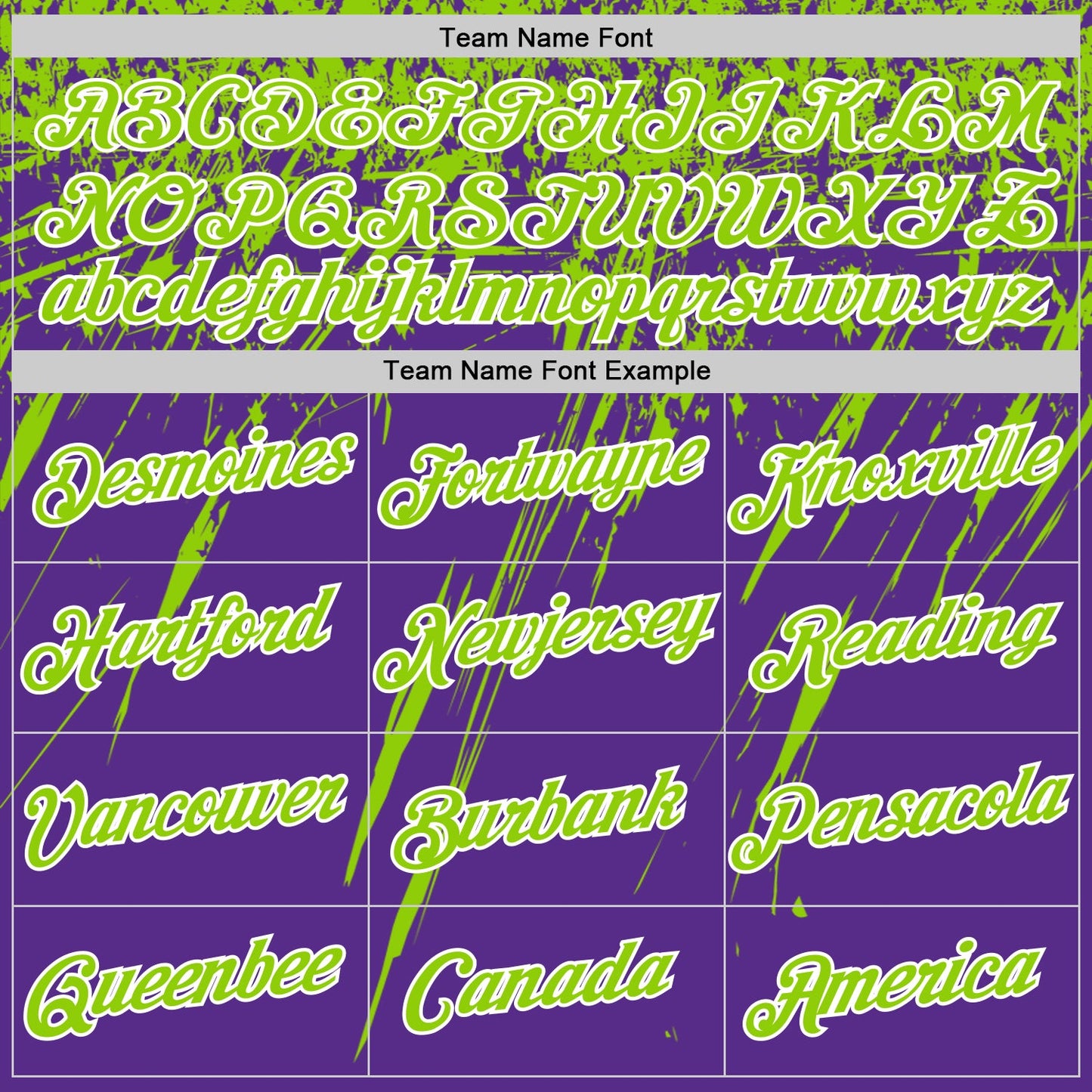 Custom Purple Neon Green-White Distressed Scratch Brush Stroke Performance T-Shirt