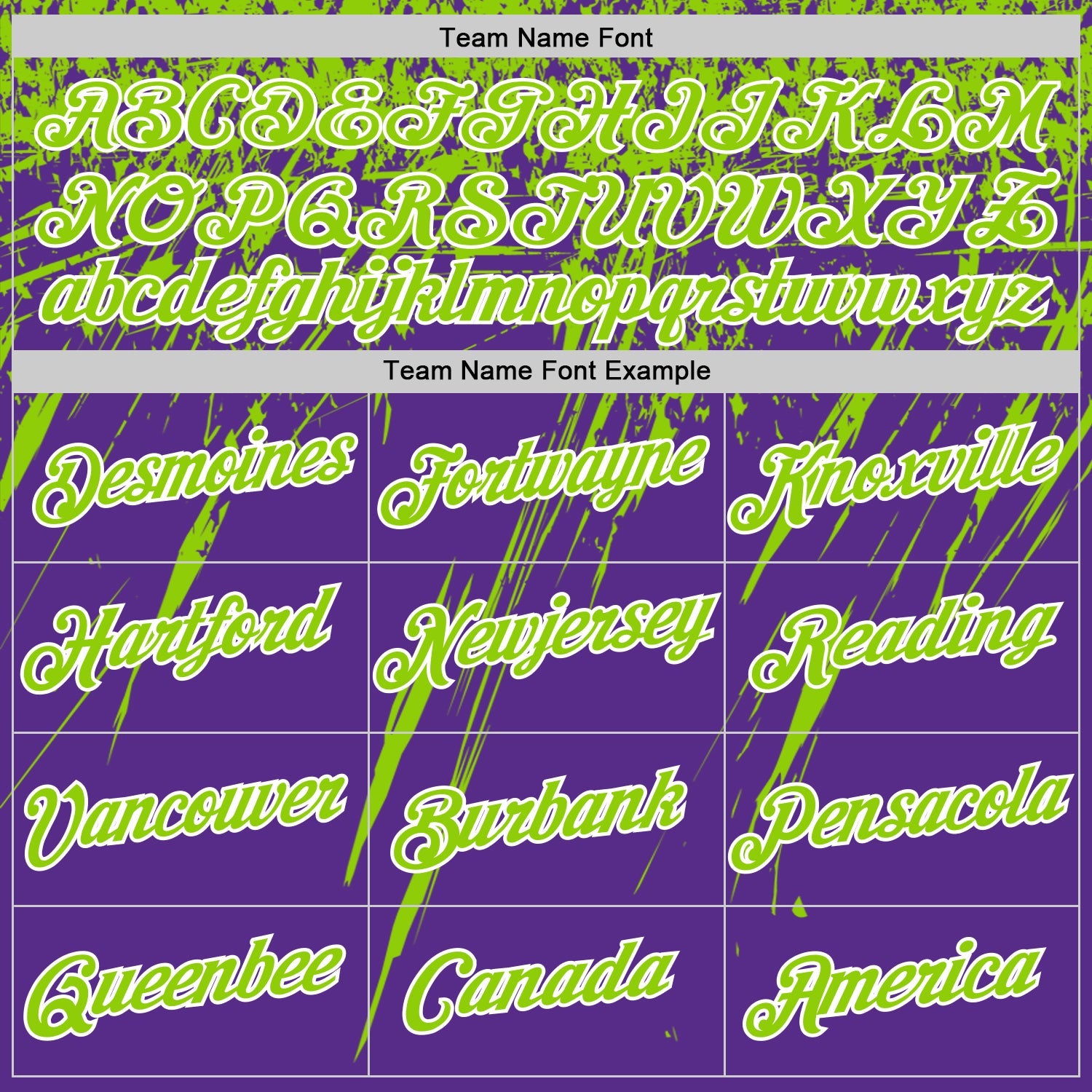 Custom Purple Neon Green-White Distressed Scratch Brush Stroke Performance T-Shirt