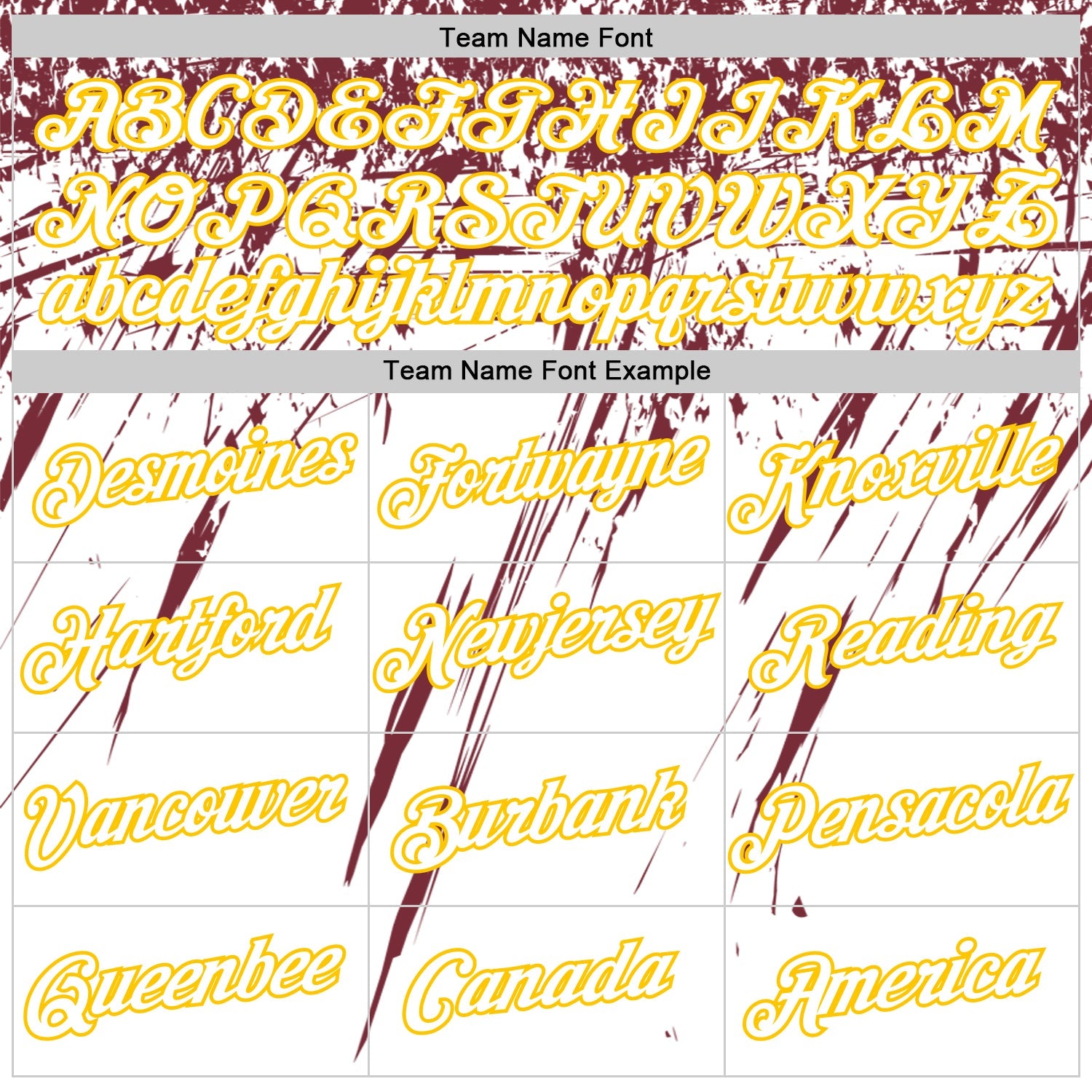 Custom White Burgundy-Yellow Distressed Scratch Brush Stroke Performance T-Shirt