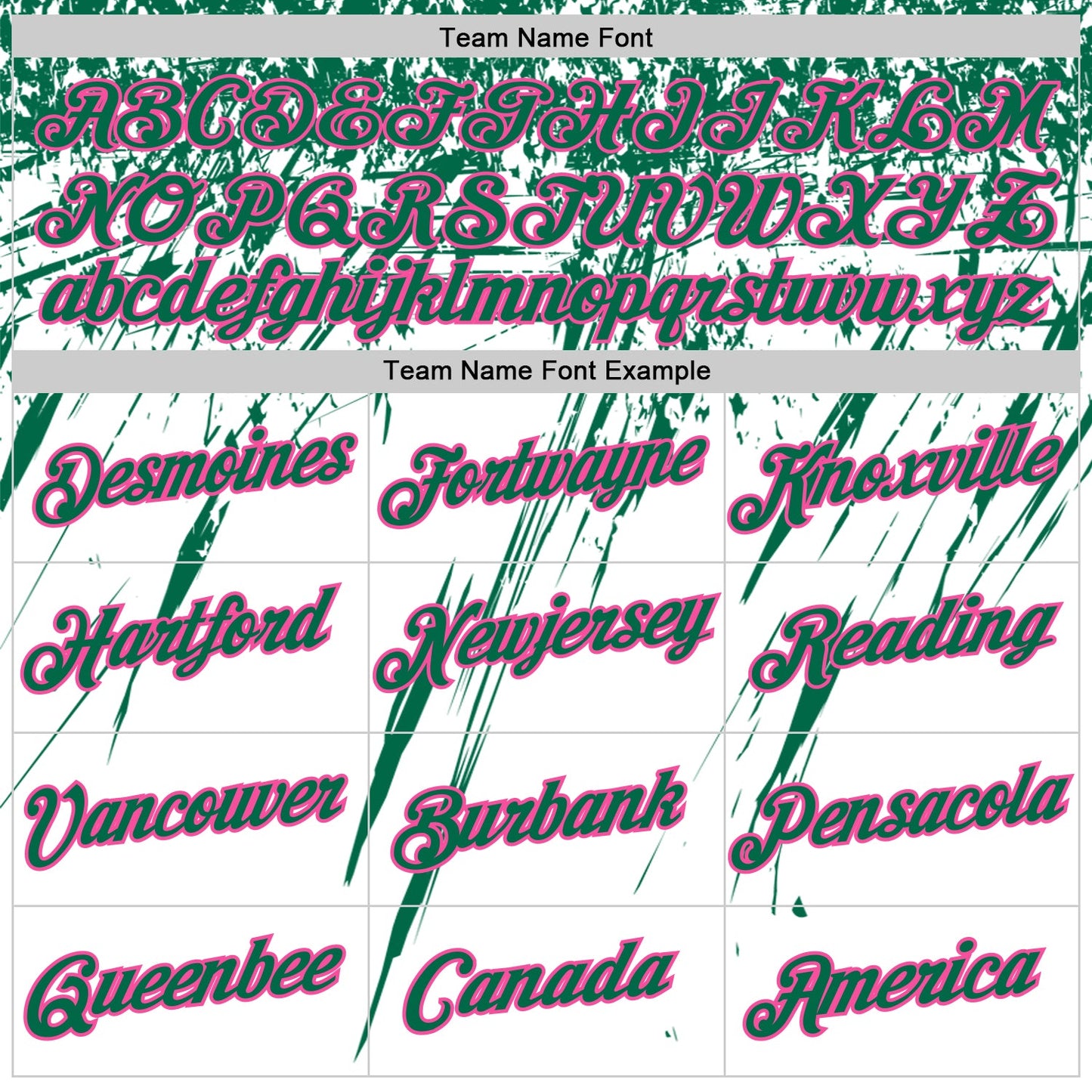 Custom White Kelly Green-Pink Distressed Scratch Brush Stroke Performance T-Shirt